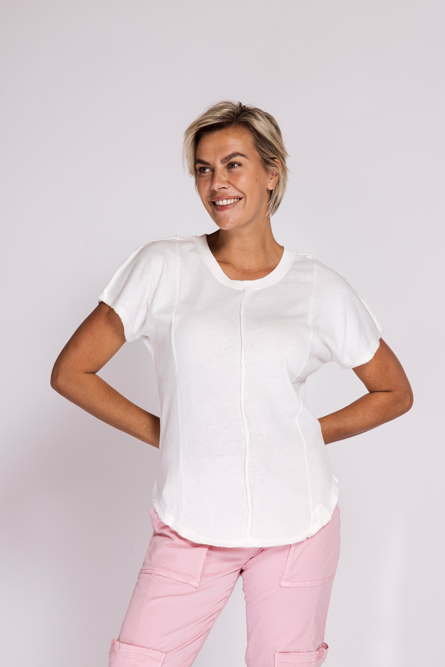 Zhrill T-shirt à manches courtes »ROSAY« coupe normale, manches courtes, design uni