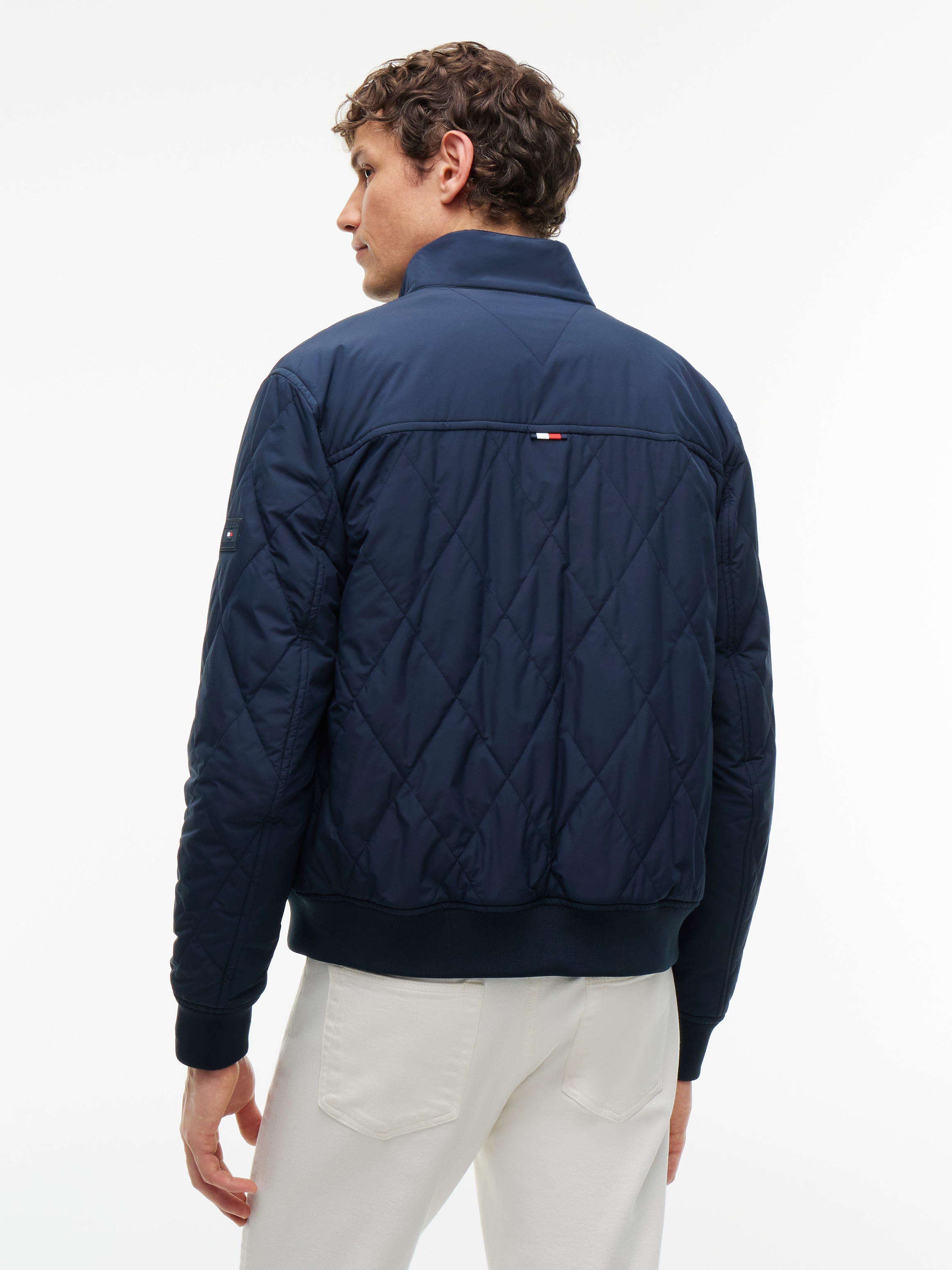 Tommy Hilfiger Blouson »PACKABLE QUILTED HARRINGTON« mit Stehkragen, wasserabweisendes Finish