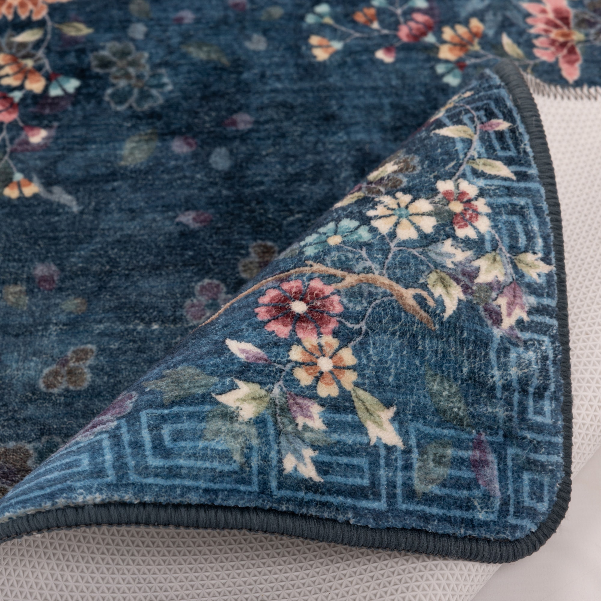 Gino Falcone Tapis de bain »Aquata GF-165, Badvorleger, Badezimmer Teppich« Höhe 5 mm Badteppich, bedruckt, Blumen Design, rechteckig