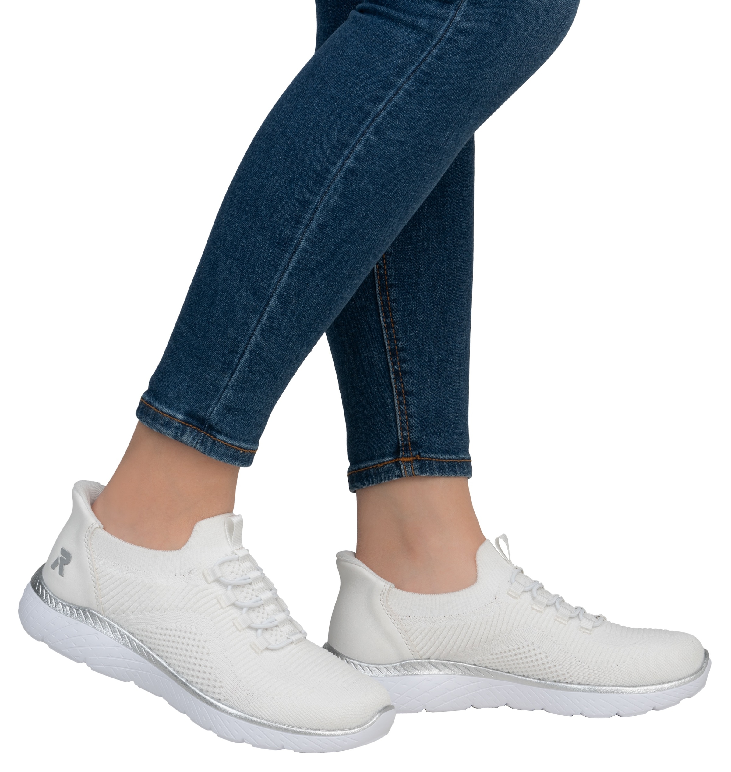 RIEKER Sport Baskets slip-on »Ready2GO«  , Halbschuh, Freizeitschuh, Slipper mit MemoSoft-Innensohle