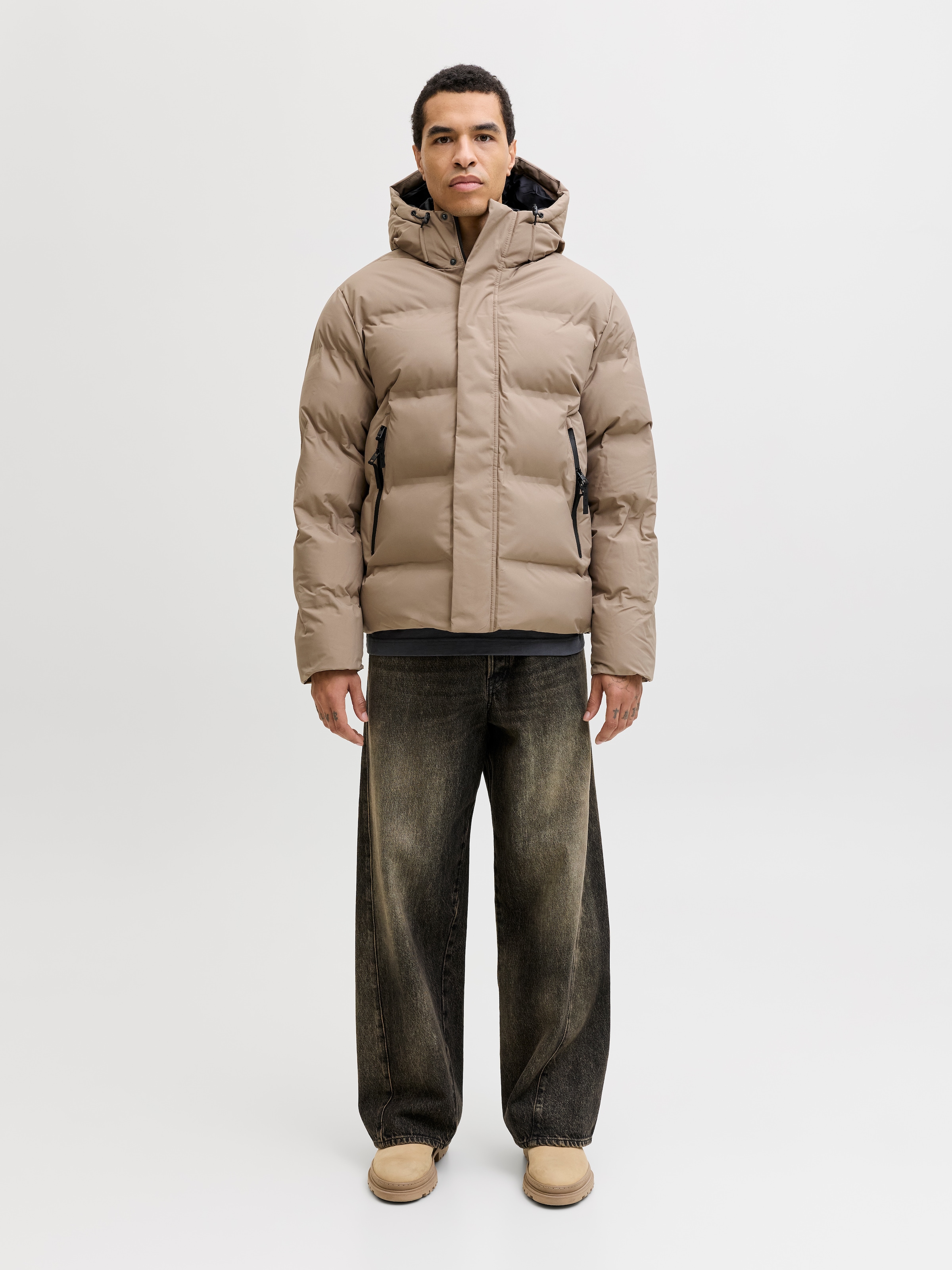 Jack & Jones Steppjacke »JCOFUSION PUFFER JACKET« mit Kapuze