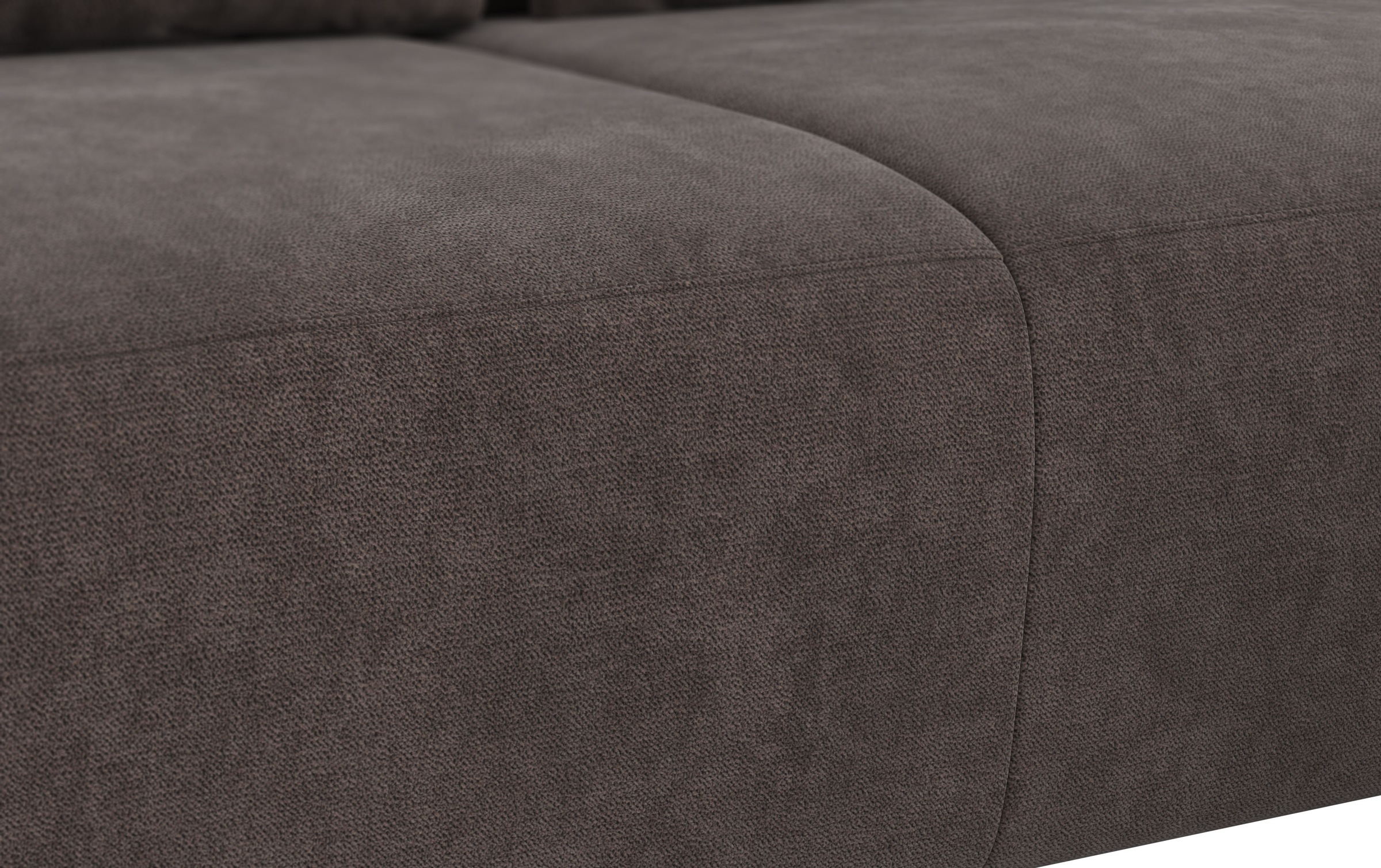 COTTA Ecksofa »Side L-Form, mit Kopfteilverstellung & 3 Nierenkissen« optional motorische Sitztiefenverstellung