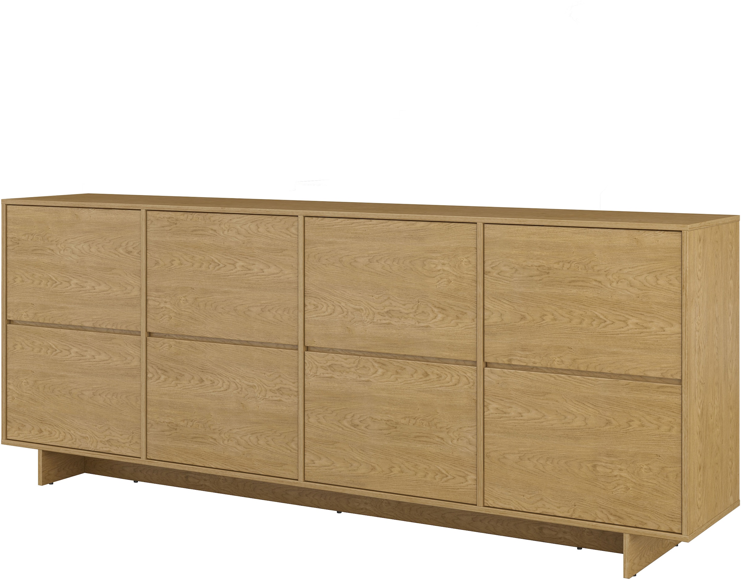 GOODproduct Buffet »Tatami, Stilvolle, moderne grifflose Kommode 4 Türen, Breite 220cm« Anrichte mit viel Stauraum, Böden verstellbar, push-to-open-Funktion