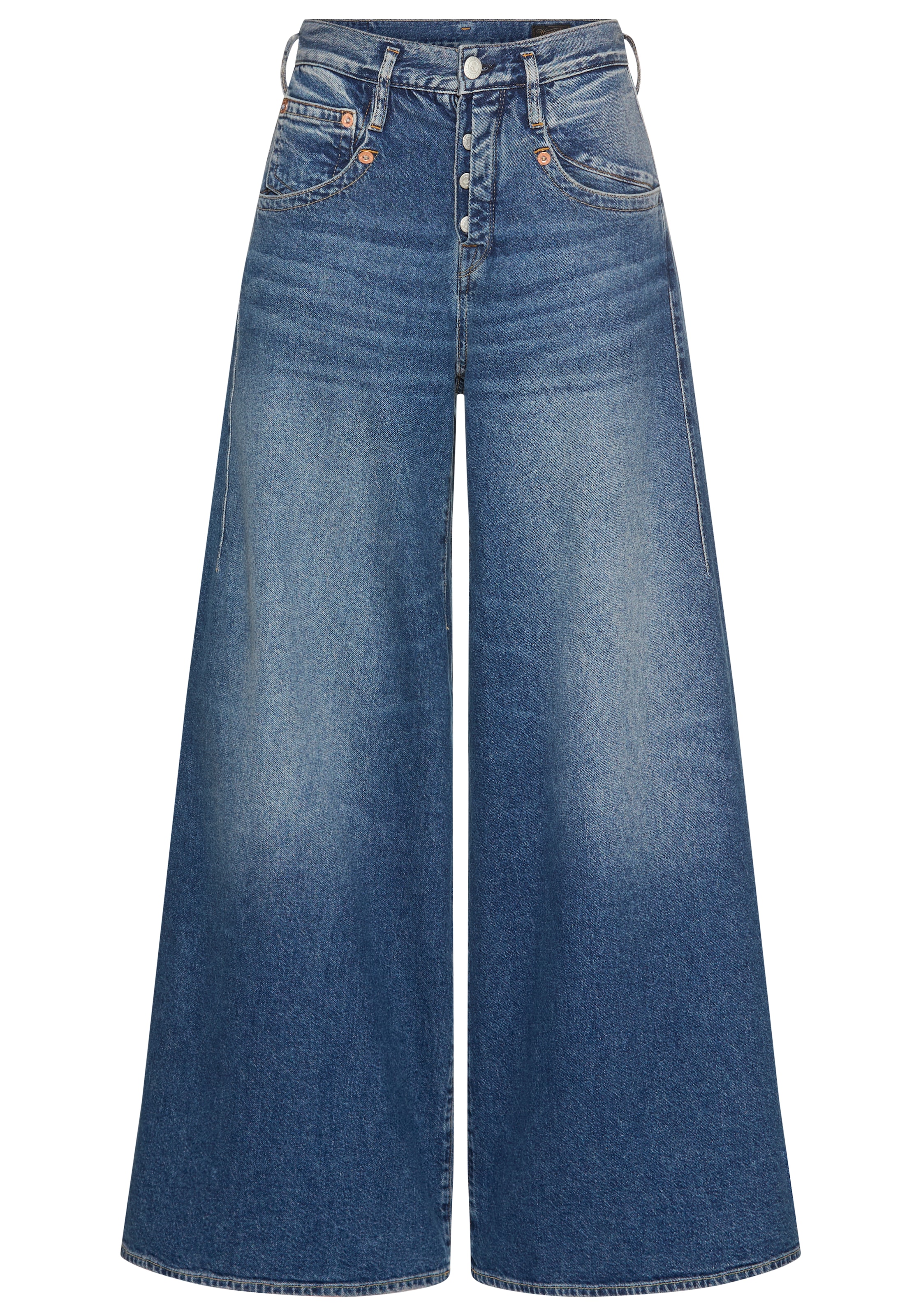 Herrlicher Jeans à 5 poches »Shyra Palazzo Denim« mit besonders weitem Bein