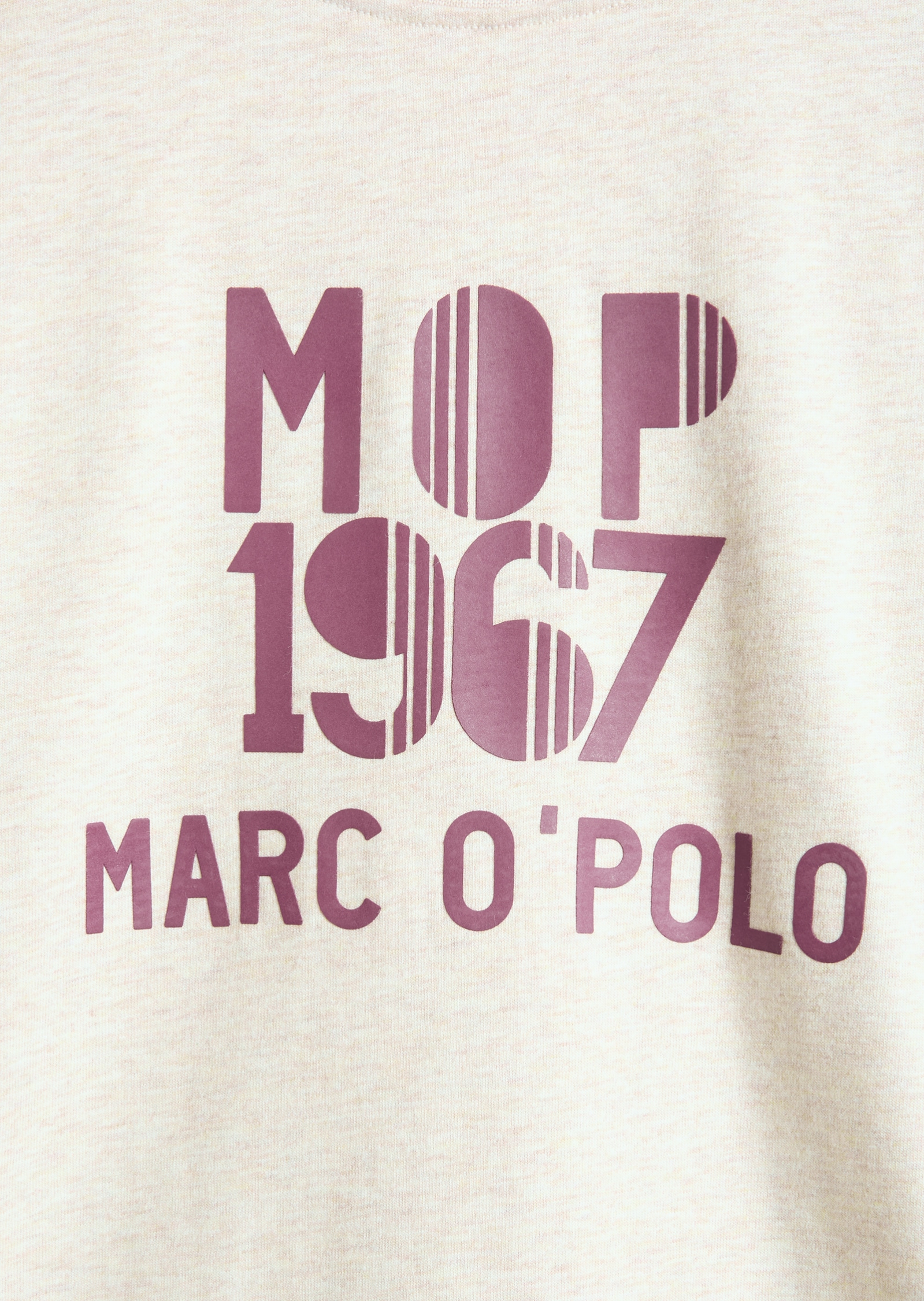 Marc O'Polo Langarmshirt »Md.-Longsleeve« melierte Optik, kontrastfarbener Print