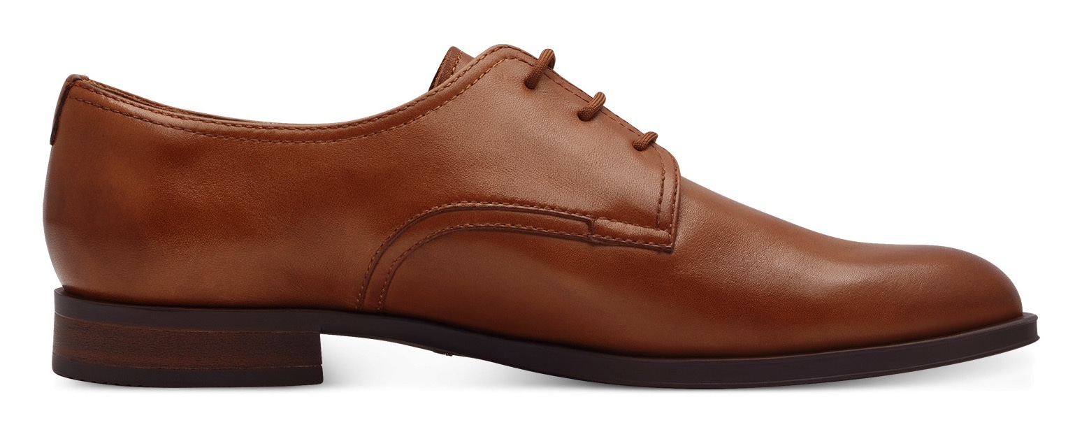 Tamaris Schnürschuh  , Blockabsatz, Halbschuh, Businessschuh mit Ziernähten
