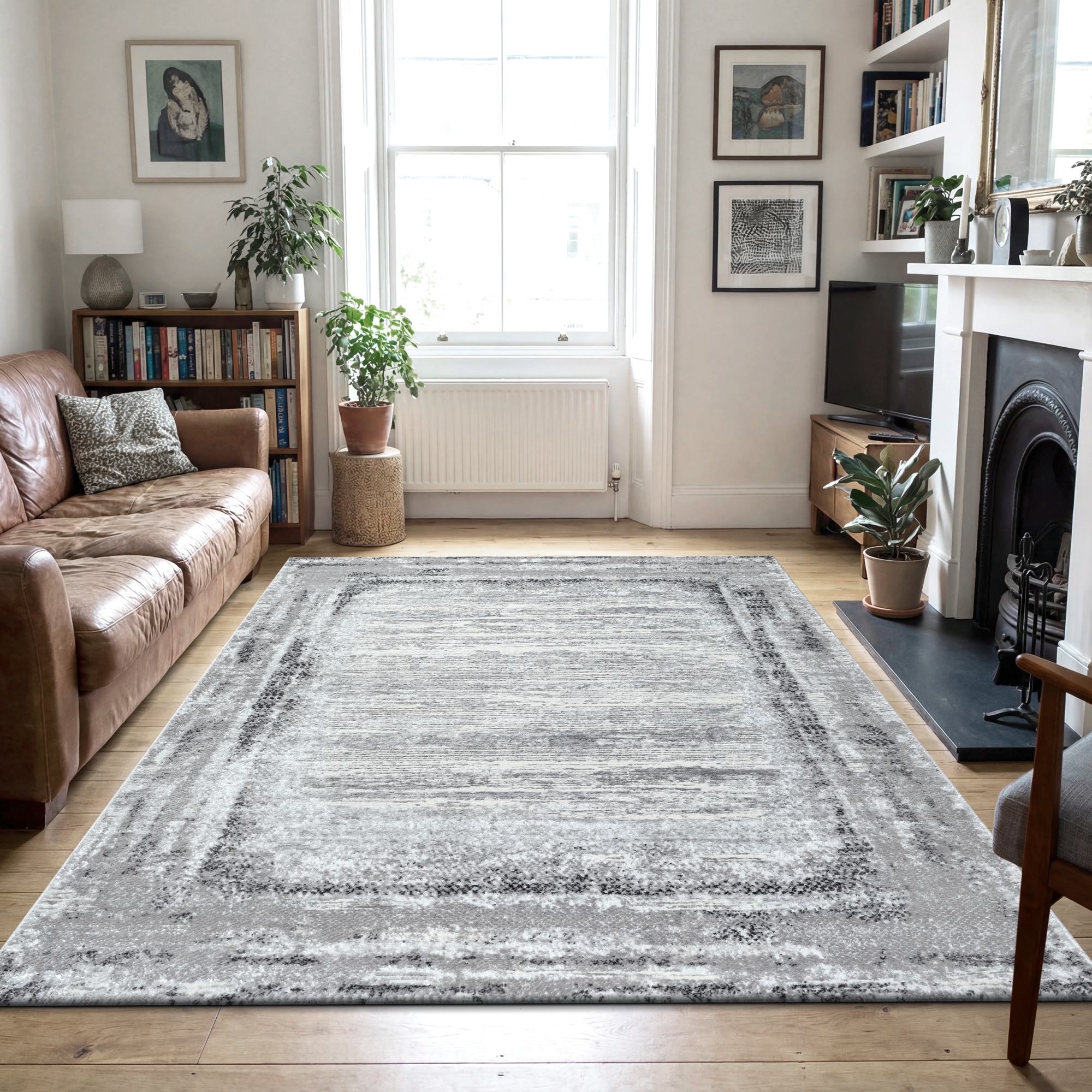 Sanat Tapis »Harmony 3215 , auch als Läufer« Rectangulaire 12 mm Höhe Wohnzimmer, Kurzflor, modern, Bordüre, Schlafzimmer