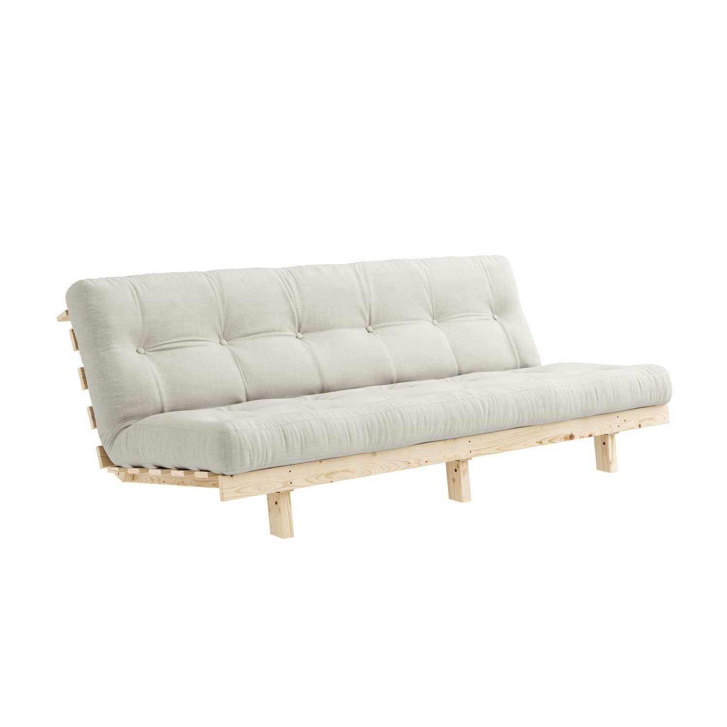 Karup Design Canapé-lit »Lean 200 Schlafsofa, Gästebett, Sofa mit Futonmatratze« Incl. matelas futon, surface de couchage 130x200 cm, pin certifié FSC®