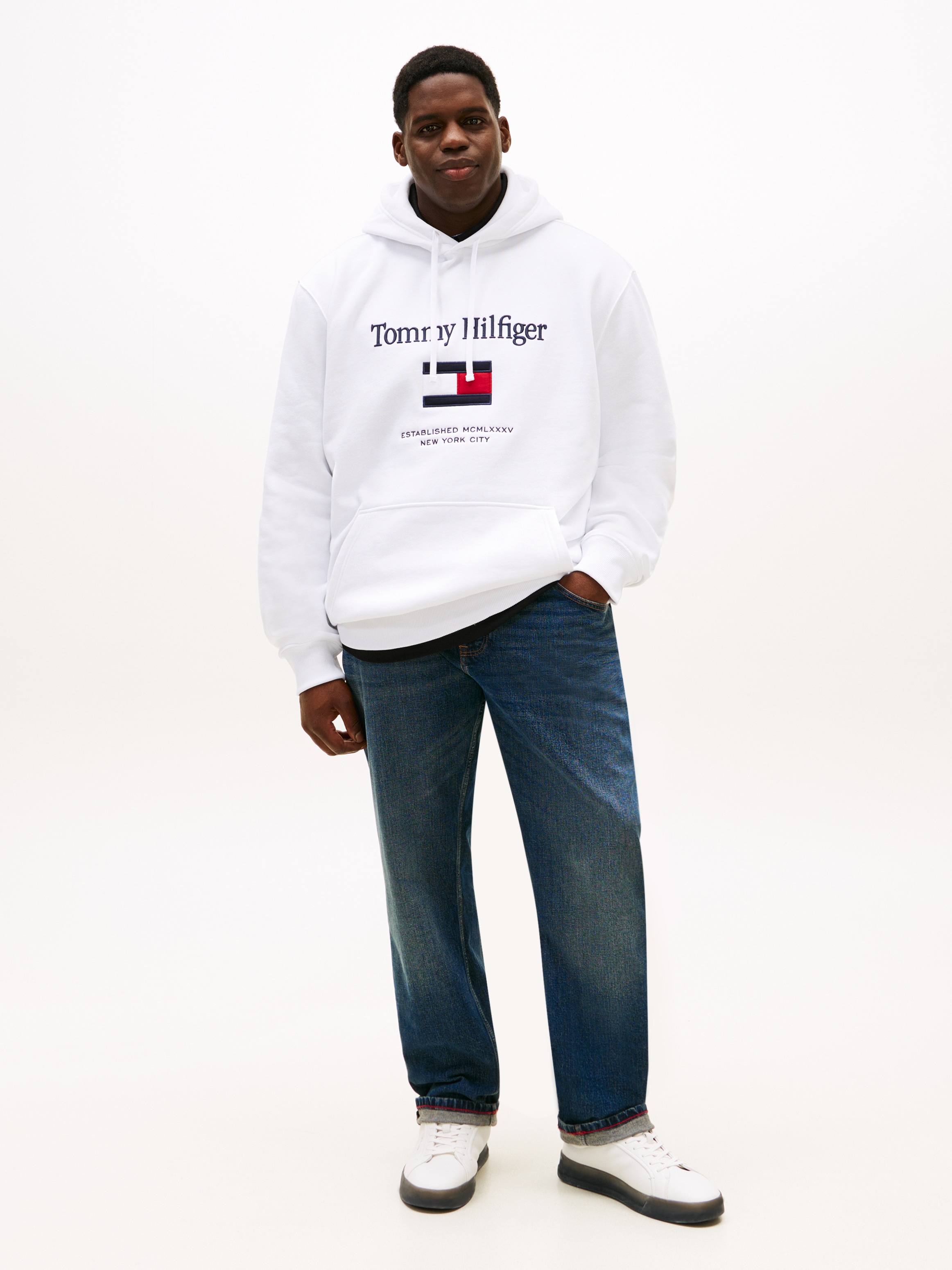 Tommy Hilfiger Big & Tall Hoodie »BT-TOMMY EMBRO FLAG«, Grosse Grössen
