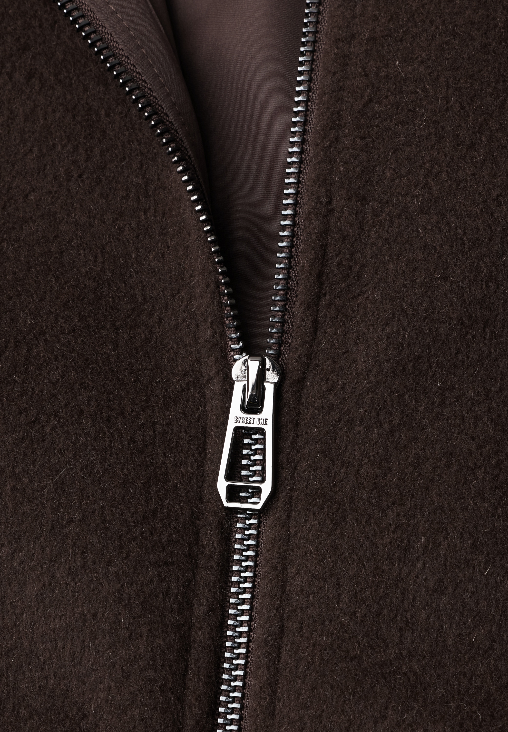 STREET ONE Manteau d'hiver wärmend mit Wollanteil, hoher Stehkragen