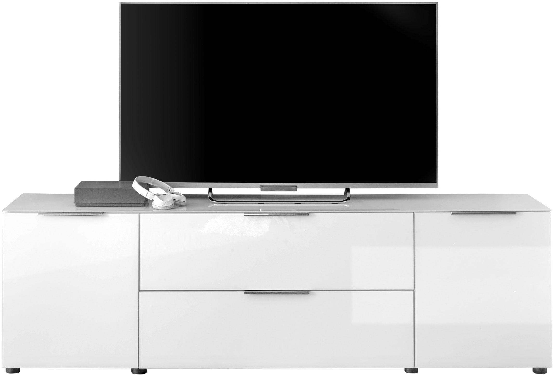 HBZ Lowboard »Santorin, BxHxT 180x99x40 cm« 1 Stk. tlg. Breite 180cm, Softclose für Türen und Schubkästen, Melaminbeschichtung