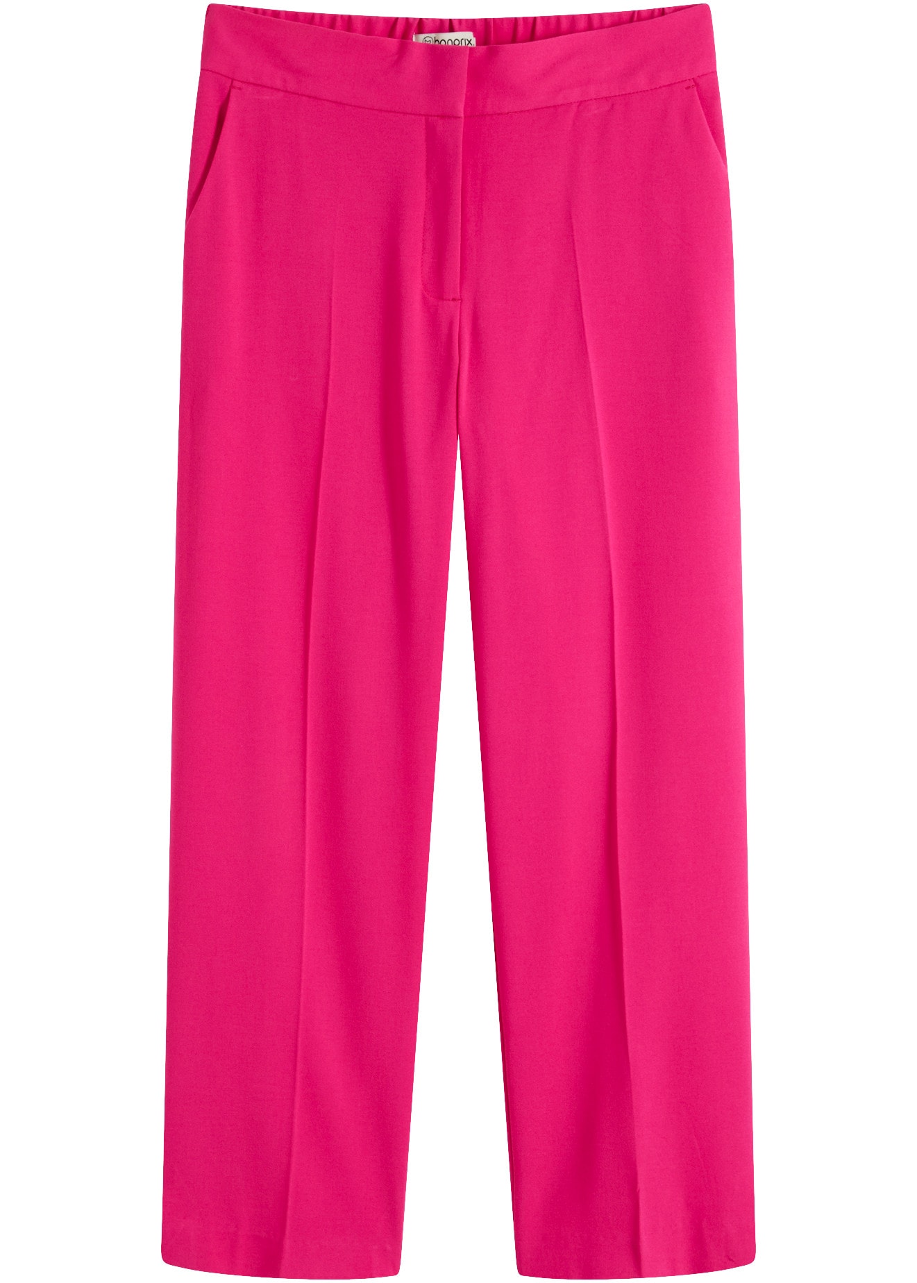 bonprix Pantalon 3/4  Regular Fit, mit Schlitz, aus Polyester, Viskose und Elasthan