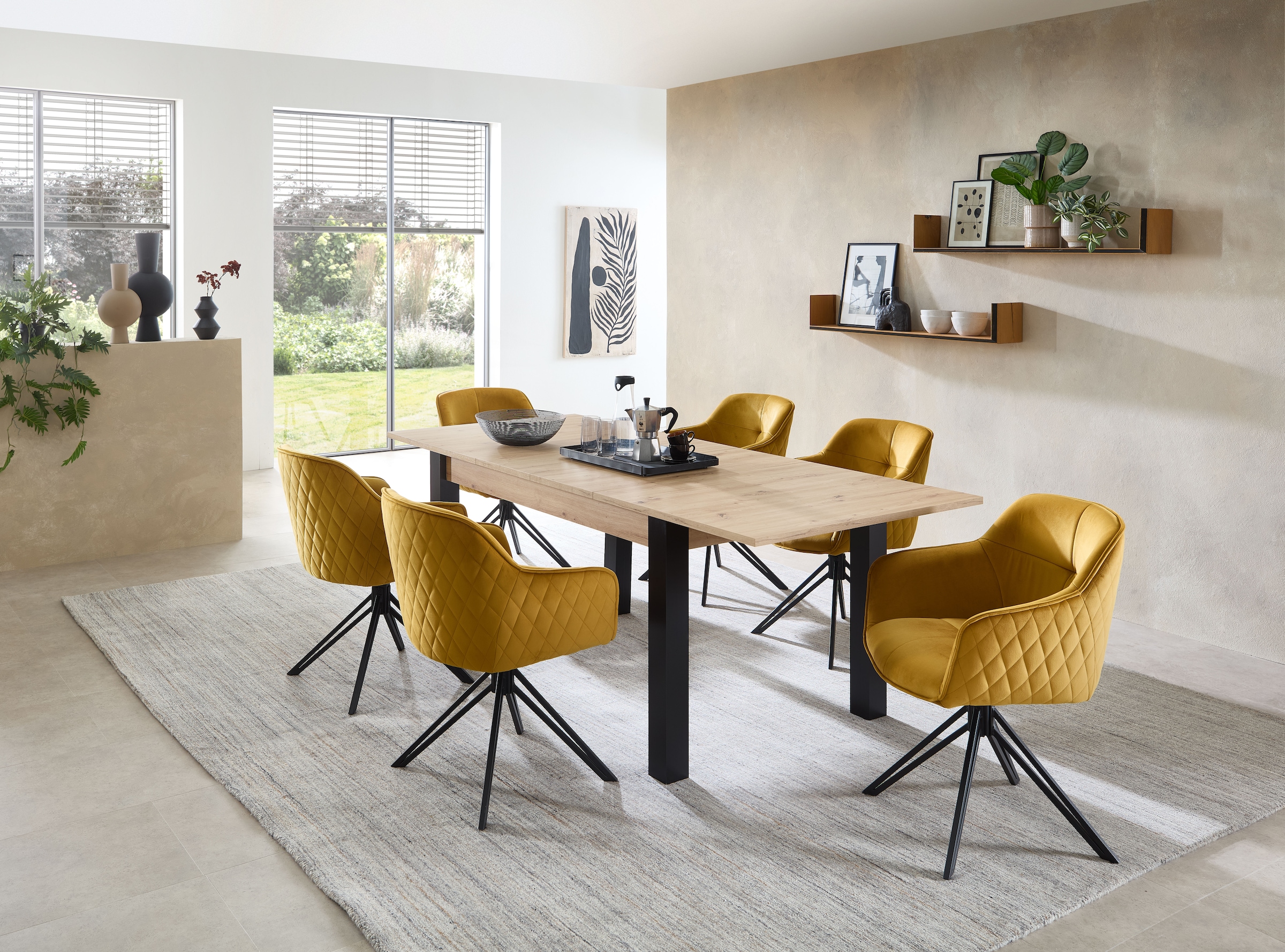 Stolkom Esstisch »LUCAS, TOPSELLER!« Ausziehbar, OTTOs Choice,  140-210 cm ausziehbar, Tisch in Eiche Artisan Dekor