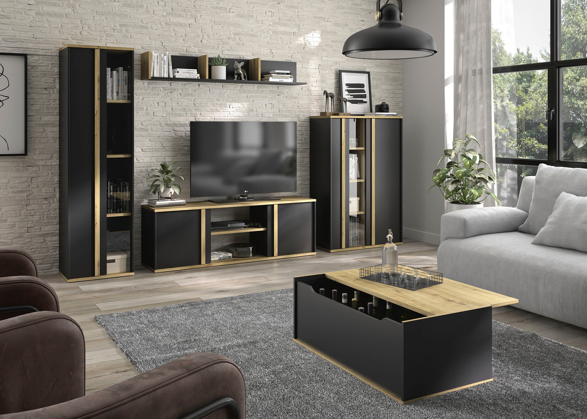 Gami Wandregal »RAFAEL« 1 Stk. tlg. 3 Nischen