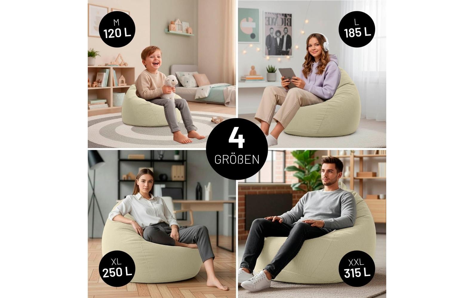 Lumaland Sitzsack »120 l Comfort«