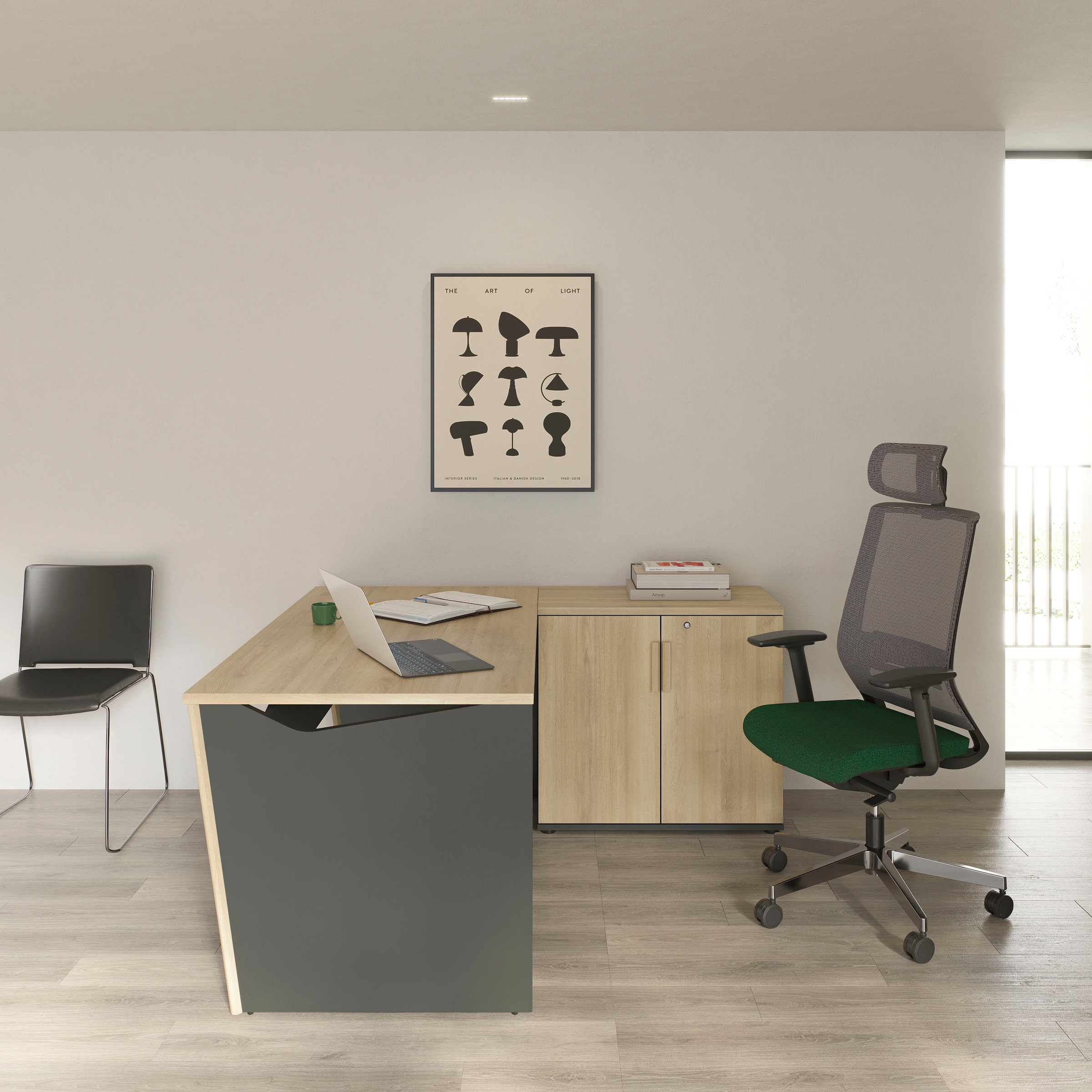 Gami Drehtürenschrank »ITALIC« Praktisch und funktional für mehr Ordnung im Büro.