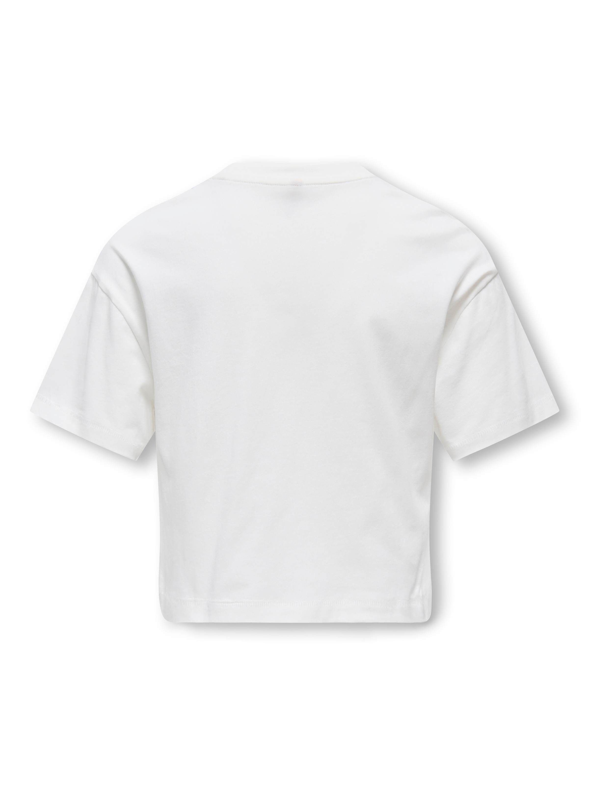 KIDS ONLY Kurzarmshirt »KOGMAIKEN GIRLROSE LOOSE SS TOP JRS NOOS« Baumwolle