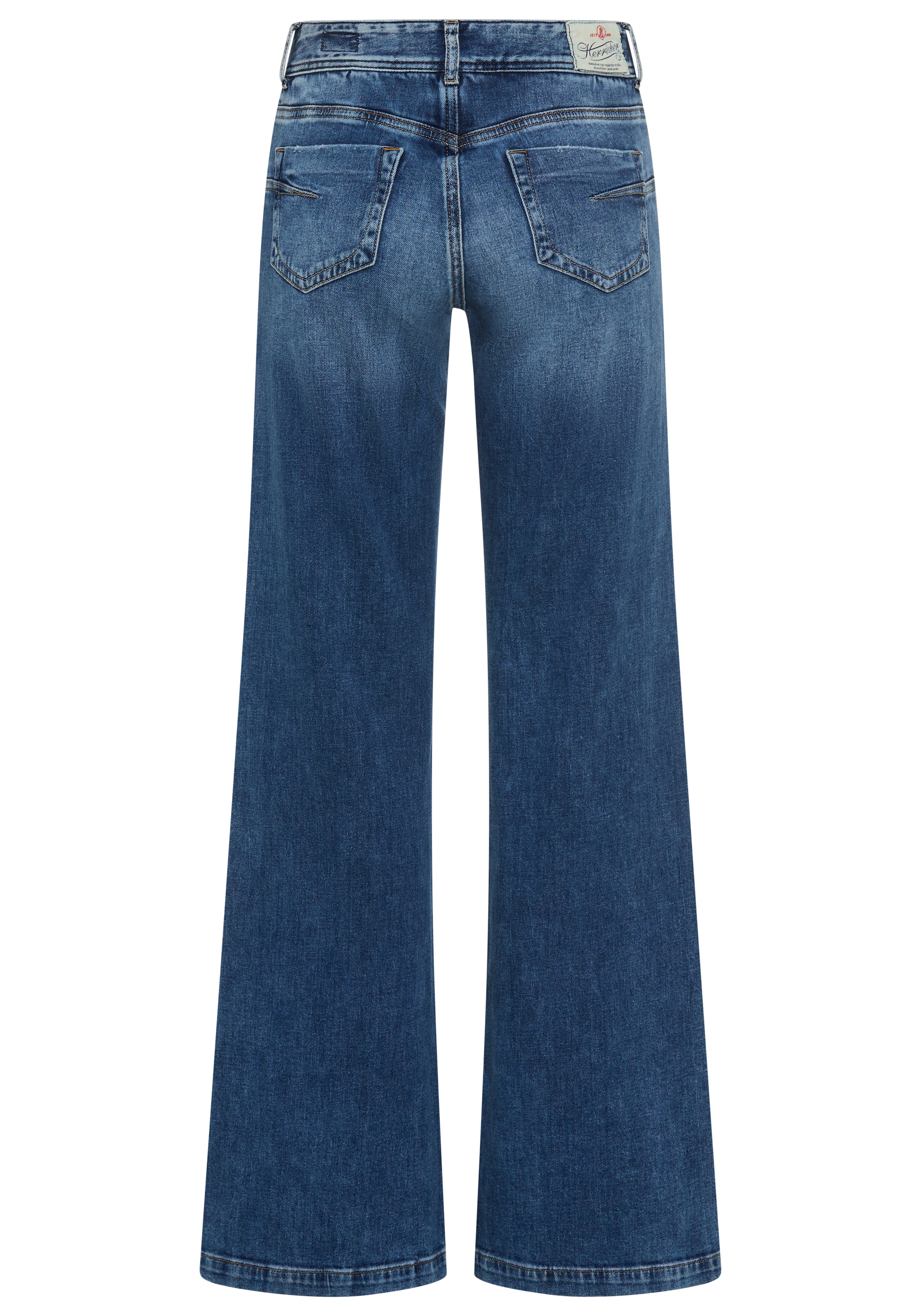 Herrlicher Jeans à 5 poches »Edna Denim Stretch« mit weitem Bein, Flared Fit