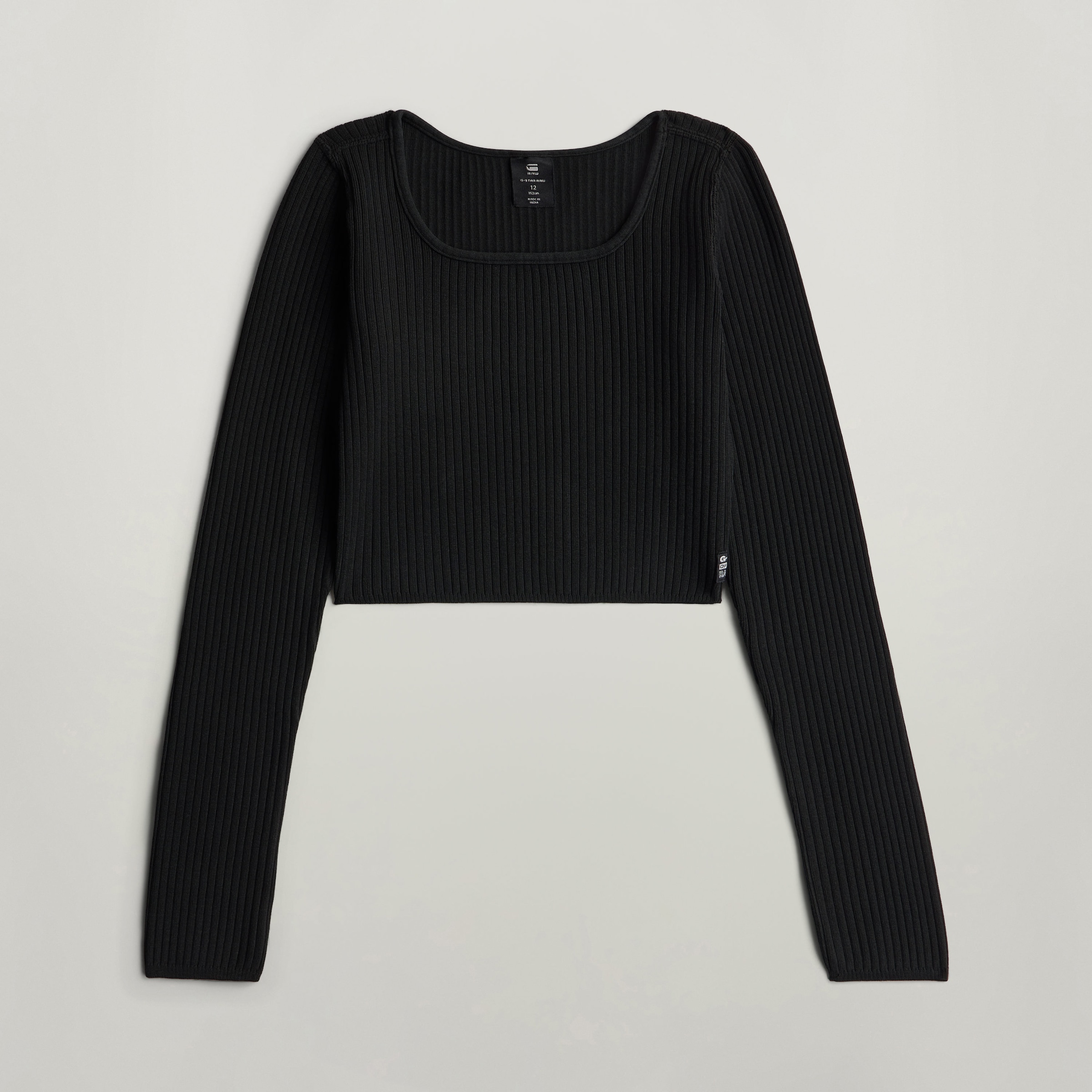 G-STAR T-shirt à manches longues »KIDS, SOUTH TEE LS 2-PACK G« Paquet,  en structure côtelée, coupe slim