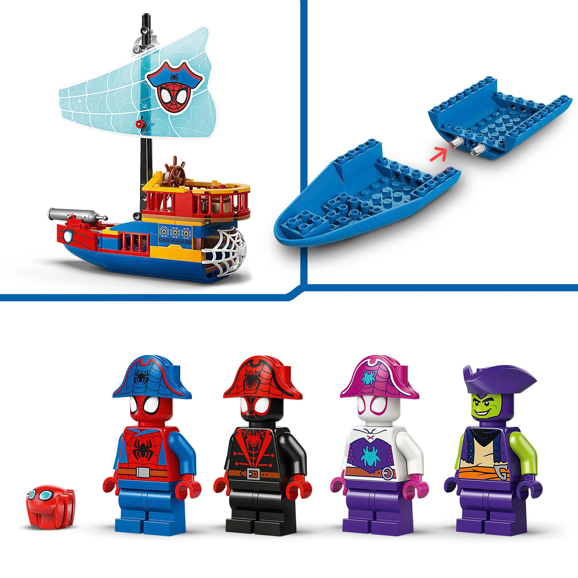 LEGO® Pions de construction »Piratenschiff von Spideys Team (11208), LEGO Spidey« Made in Europe