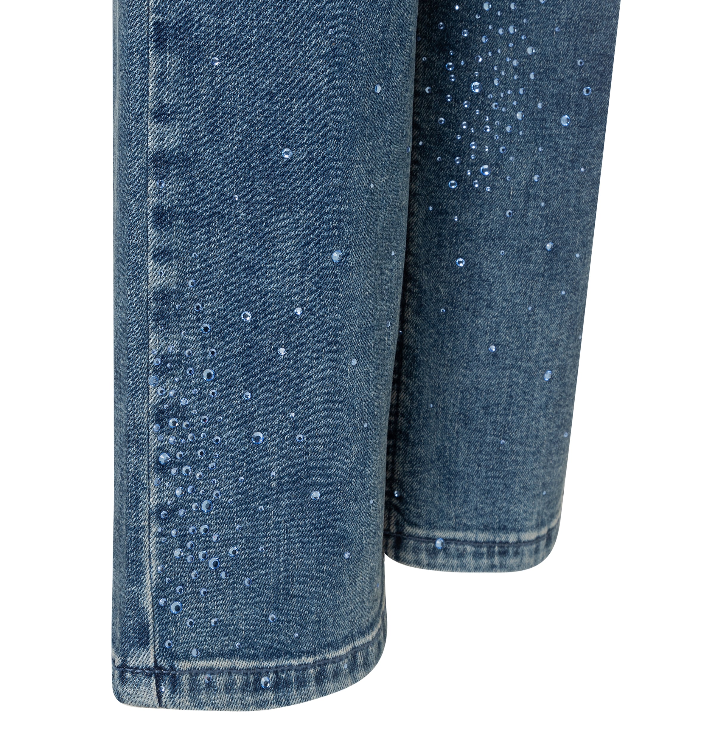 MAC Jeans 7/8 »CARRIE straight glamour« mit Schmuckdetails