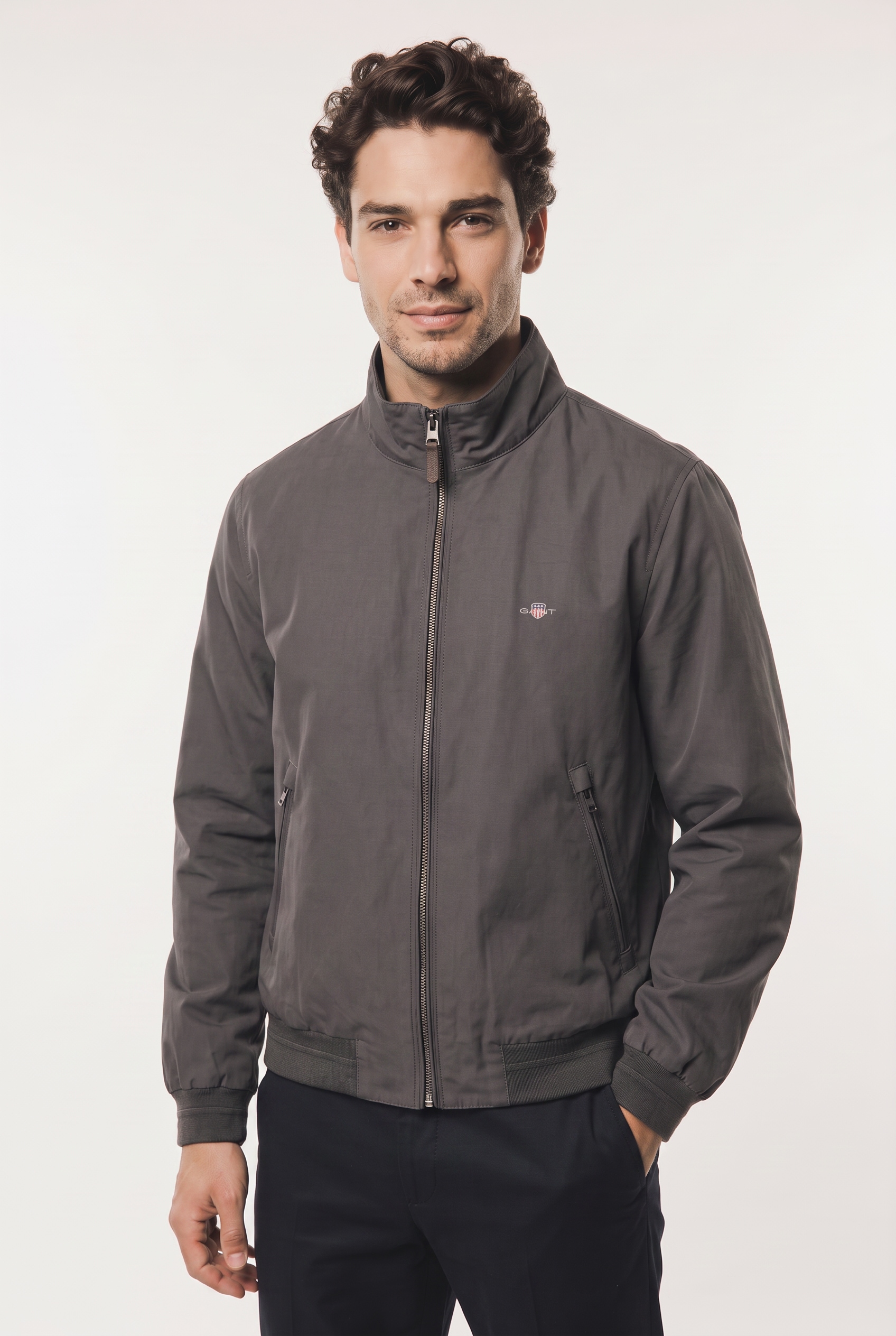 Gant Veste bomber »HAMPSHIRE JACKET« sans capuche coupe régulière avec poches zippées