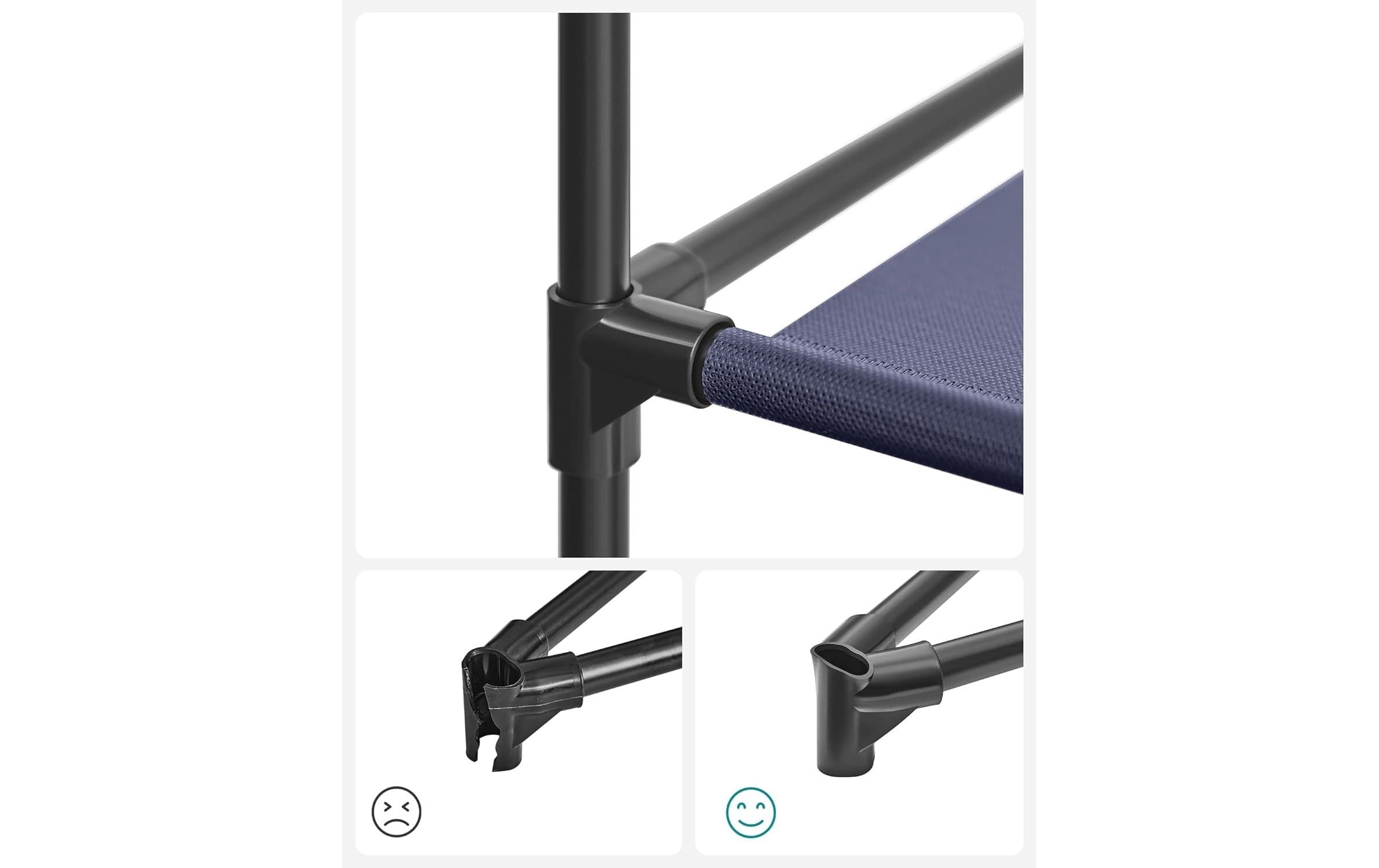 SONGMICS Stoffschrank »mit 3 hochrollbaren Türen 150 x 175 cm«