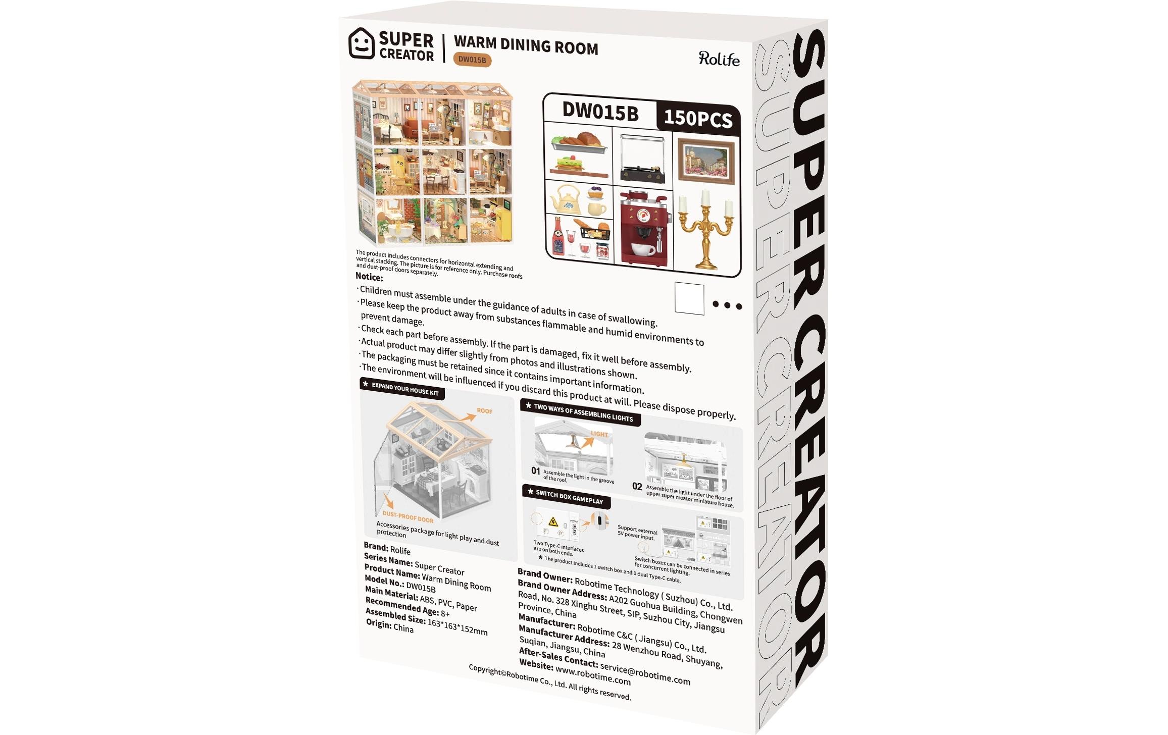   Kit de modèles réduits »RoboTime Warm Dining Room«