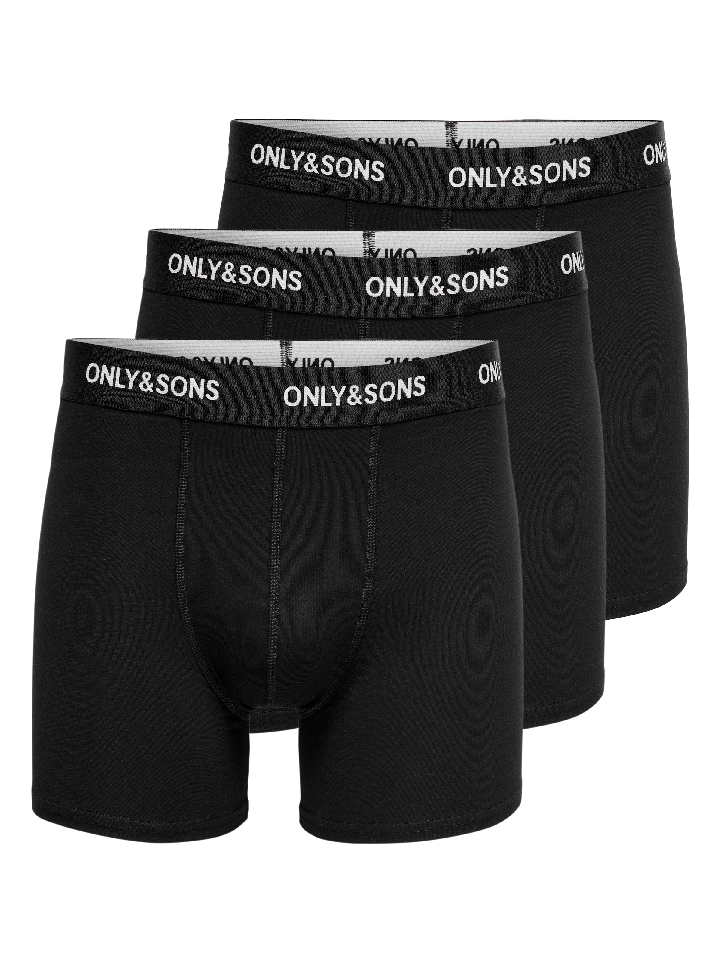 ONLY & SONS Tronc »ONSFITZ SOLID BLACK TRUNK 3PACK3854 NOOS« Packung, 3 cuis
