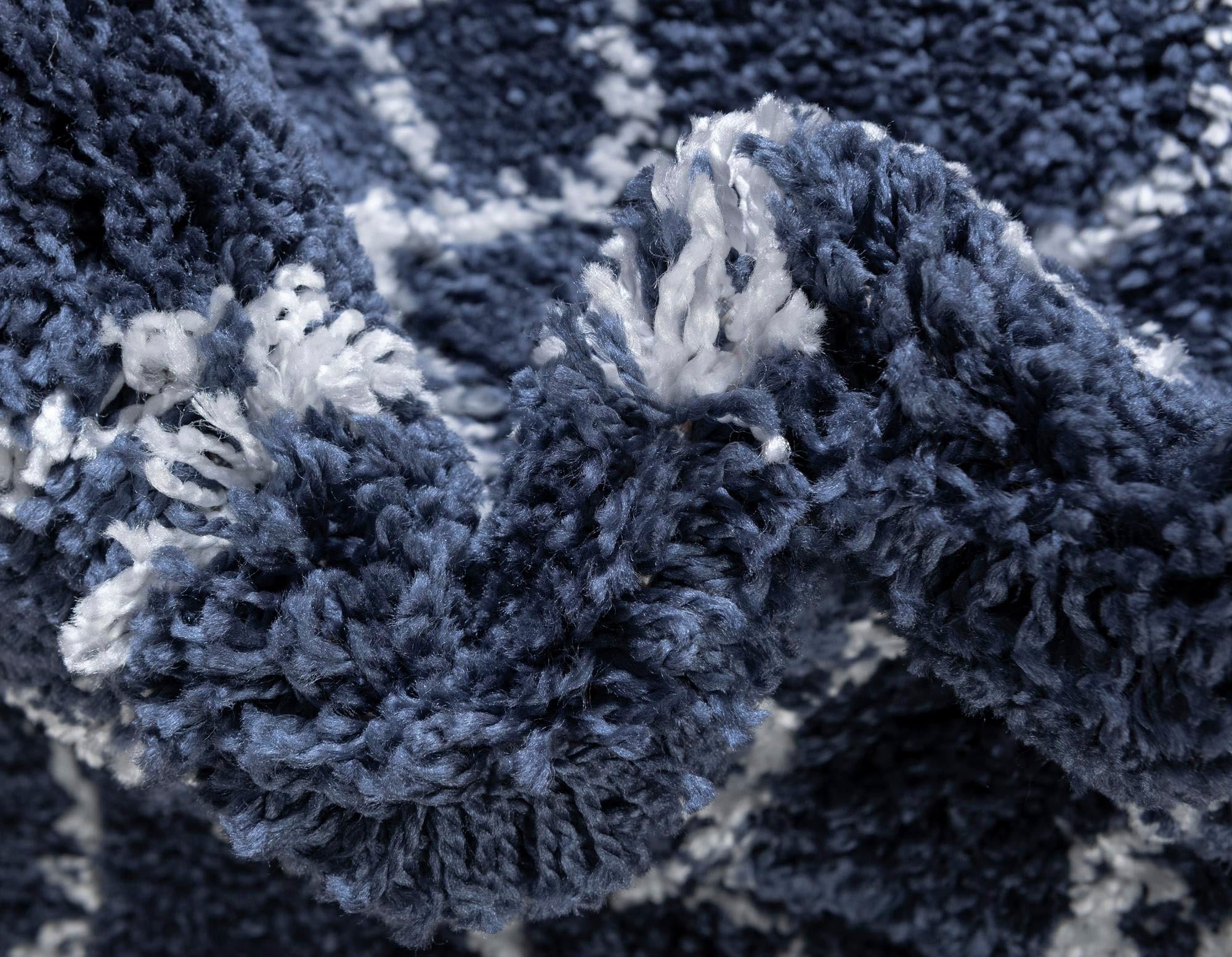 Myflair Möbel & Accessoires Tapis de sol à poils longs »Temara Shag, LAGERRÄUMUNG!« Rectangulaire 51 mm Höhe Teppich-Läufer, gewebt, Scandi Design, ideal im Flur & Schlafzimmer