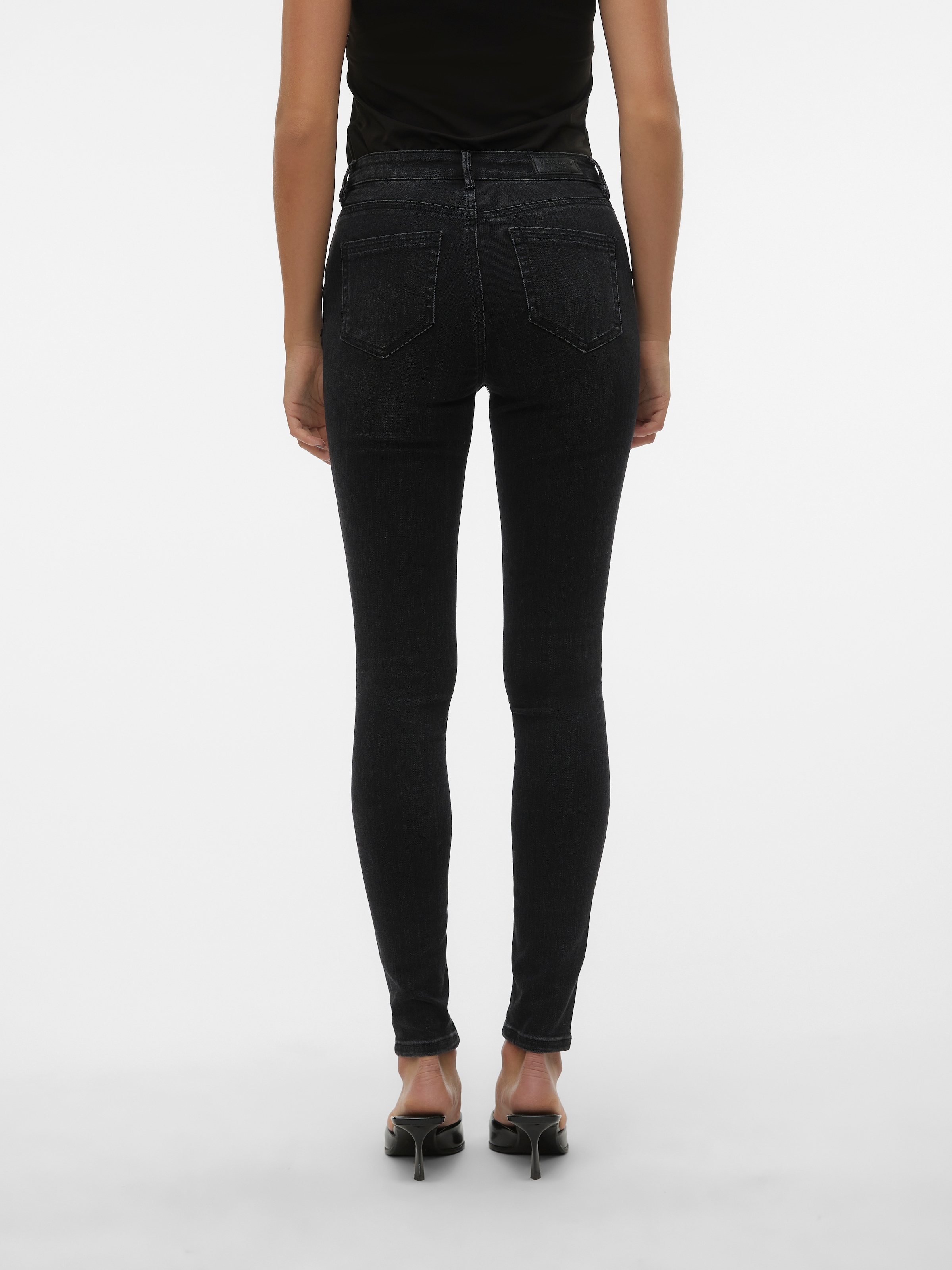 Vero Moda Skinny-fit-Jeans »VMFLASH MR SKINNY JEANS LI111 NOOS« Baumwollmischung mit Stretch, regular waist, skinny fit
