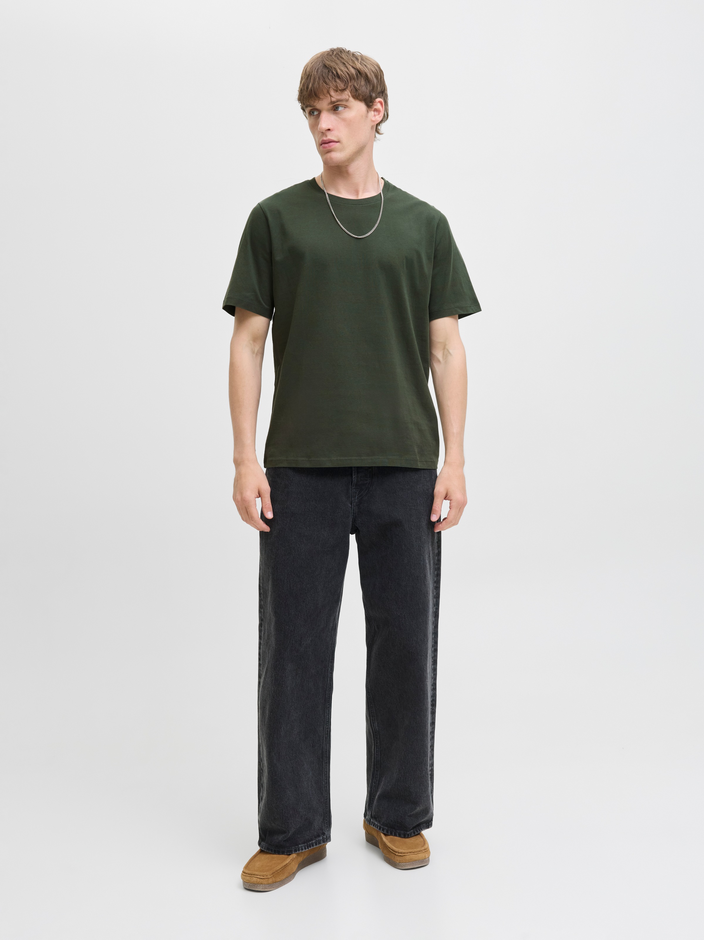 Jack & Jones Shirt à col rond »JJEORGANIC BASIC TEE SS O-NECK NOOS« Baumwolle, regular fit