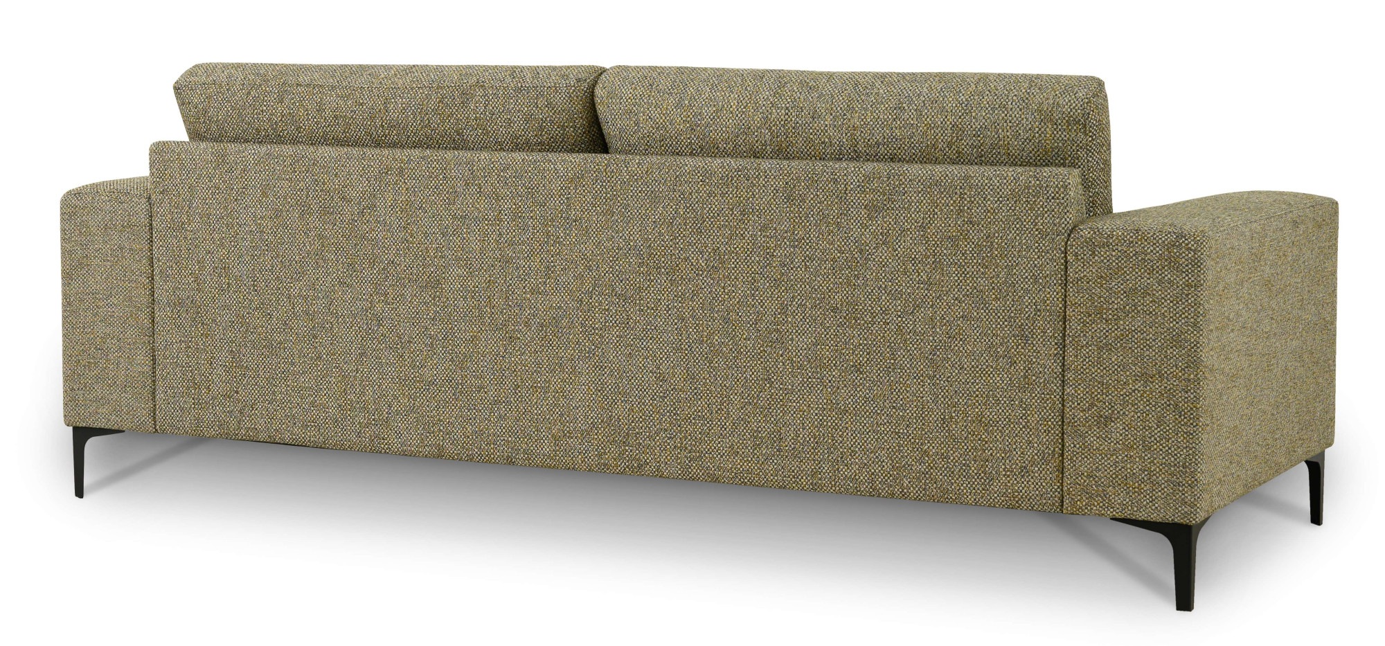 GOODproduct 3-places »Xander« Breite 224 cm, Soft-Touch Chenille, Webstoff, schwarze Metallfüsse
