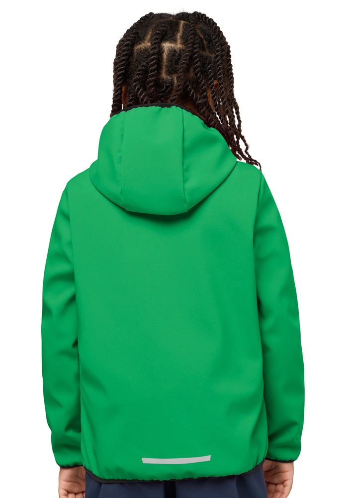 Jack Wolfskin Veste softshell »FOURWINDS JACKET KIDS« mit Kapuze mit Kapuze, wasserabweisend, windabweisend, atmungsaktiv