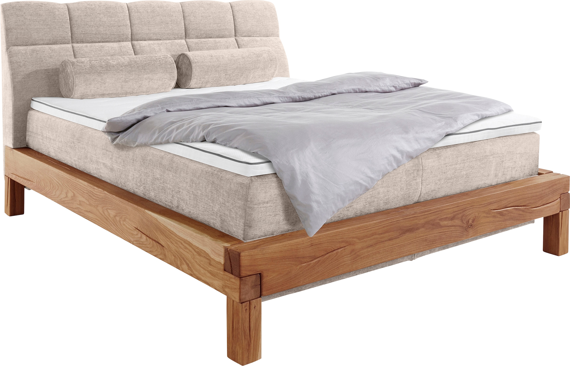Home affaire Boxspringbett »Villads« Liegefläche: 160/200 cm aus Balkeneiche, Inside-Boxspring-Unterbau
