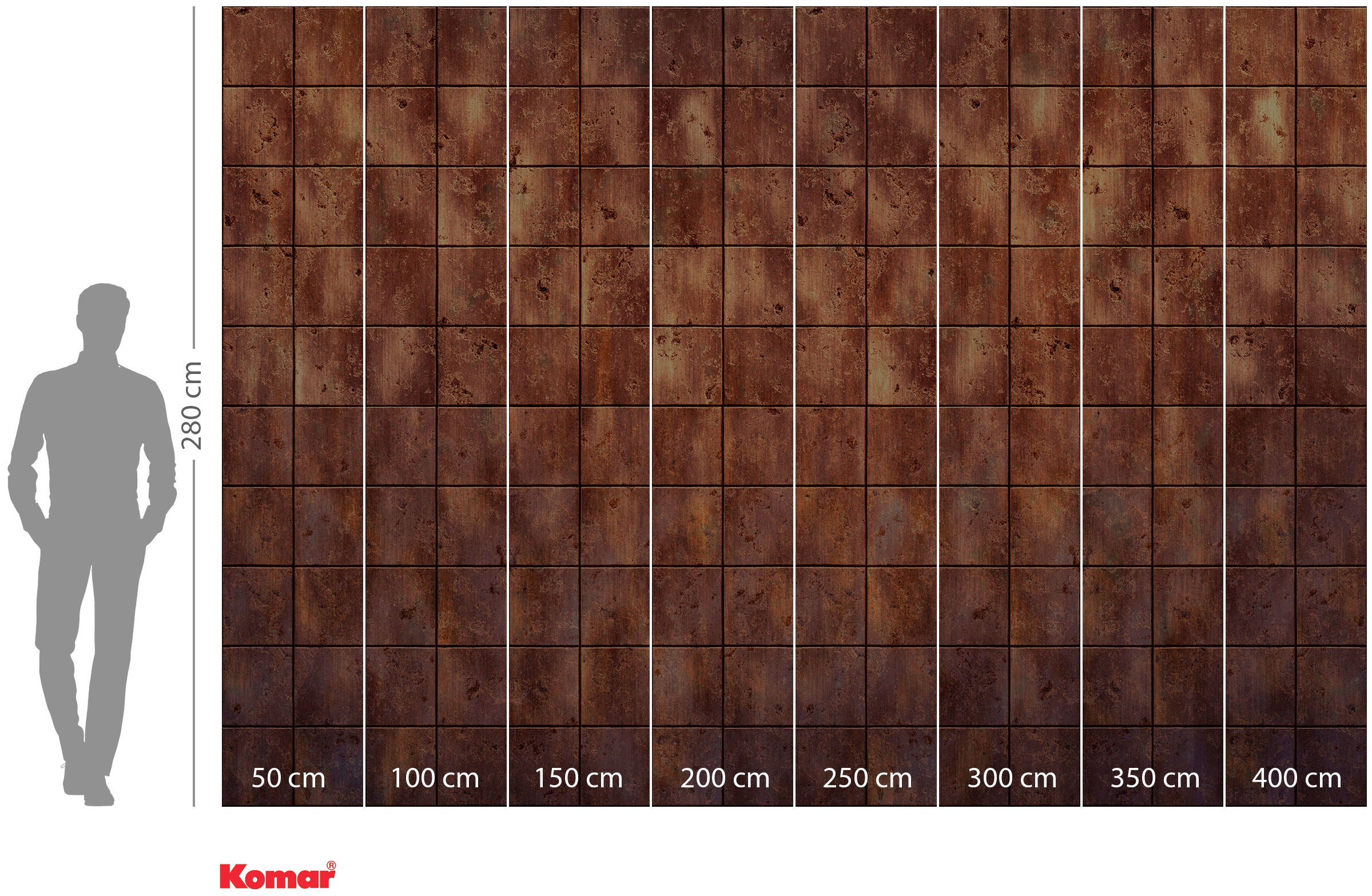 Komar Papier peint intissé »Digitaldruck Vlies -  Erosion - Grösse 400 x 280 cm« imprimé Wohnzimmer, Schlafzimmer