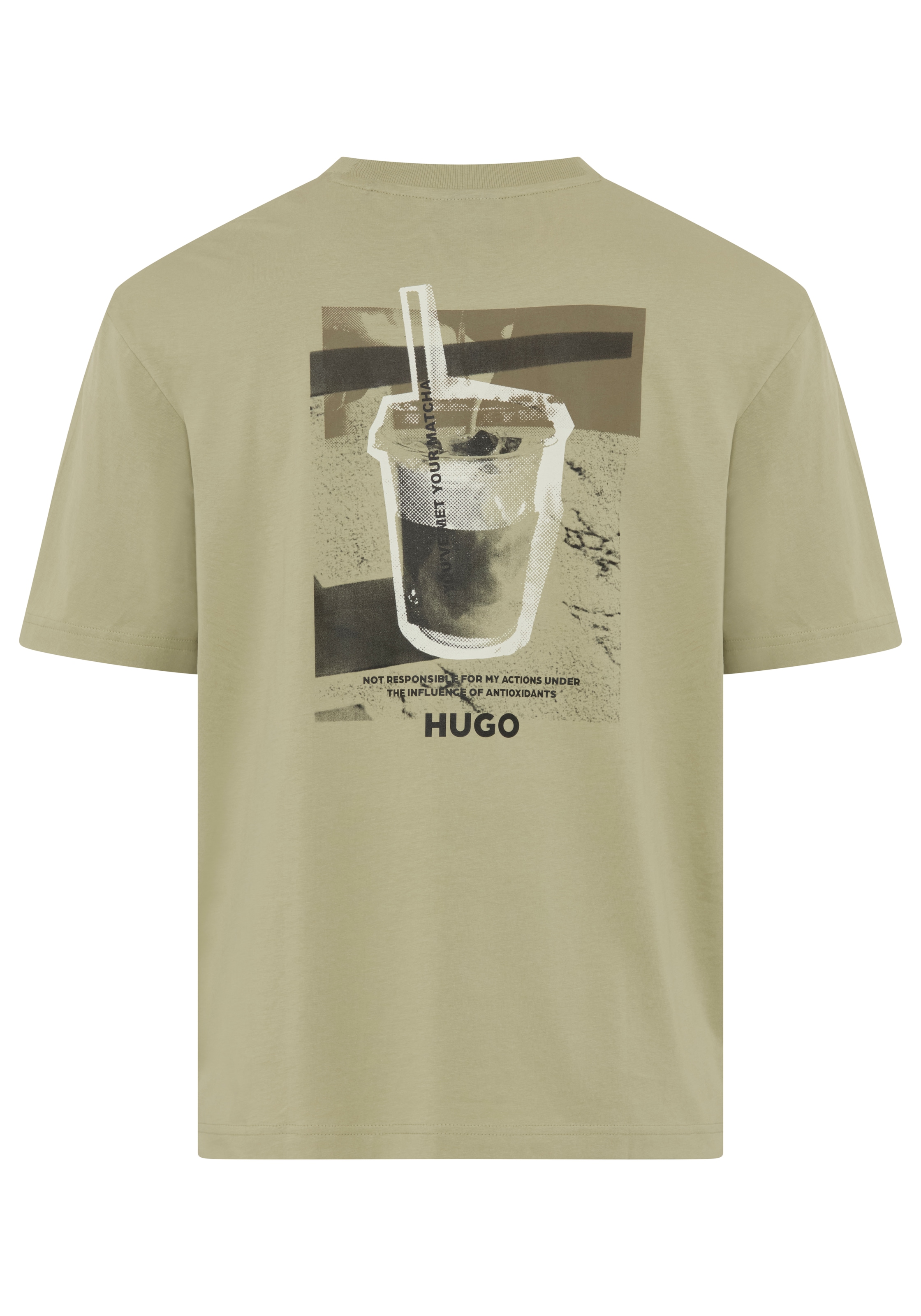 HUGO T-Shirt »Nurobos« Rundhalsausschnitt, Regular Fit, Rückendruck