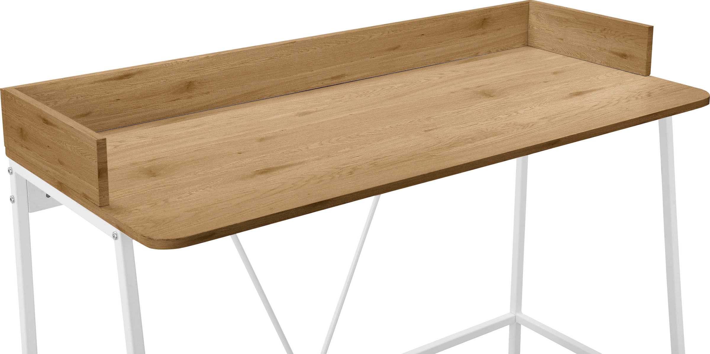 INOSIGN Schreibtisch »Jullian« 1 Stk. tlg. weisses Gestell aus Metall, Breite 120 cm