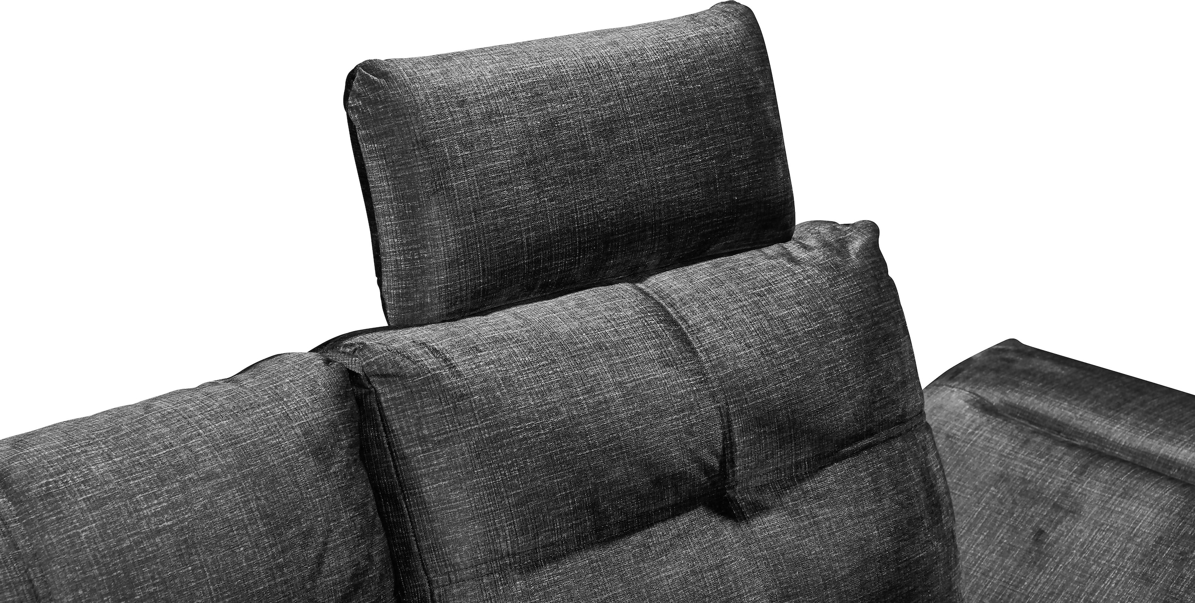 ED EXCITING DESIGN Canapé d'angle »Alija L-Form« mit Bettfunktion, Armteilverstellung & Kopfstützen