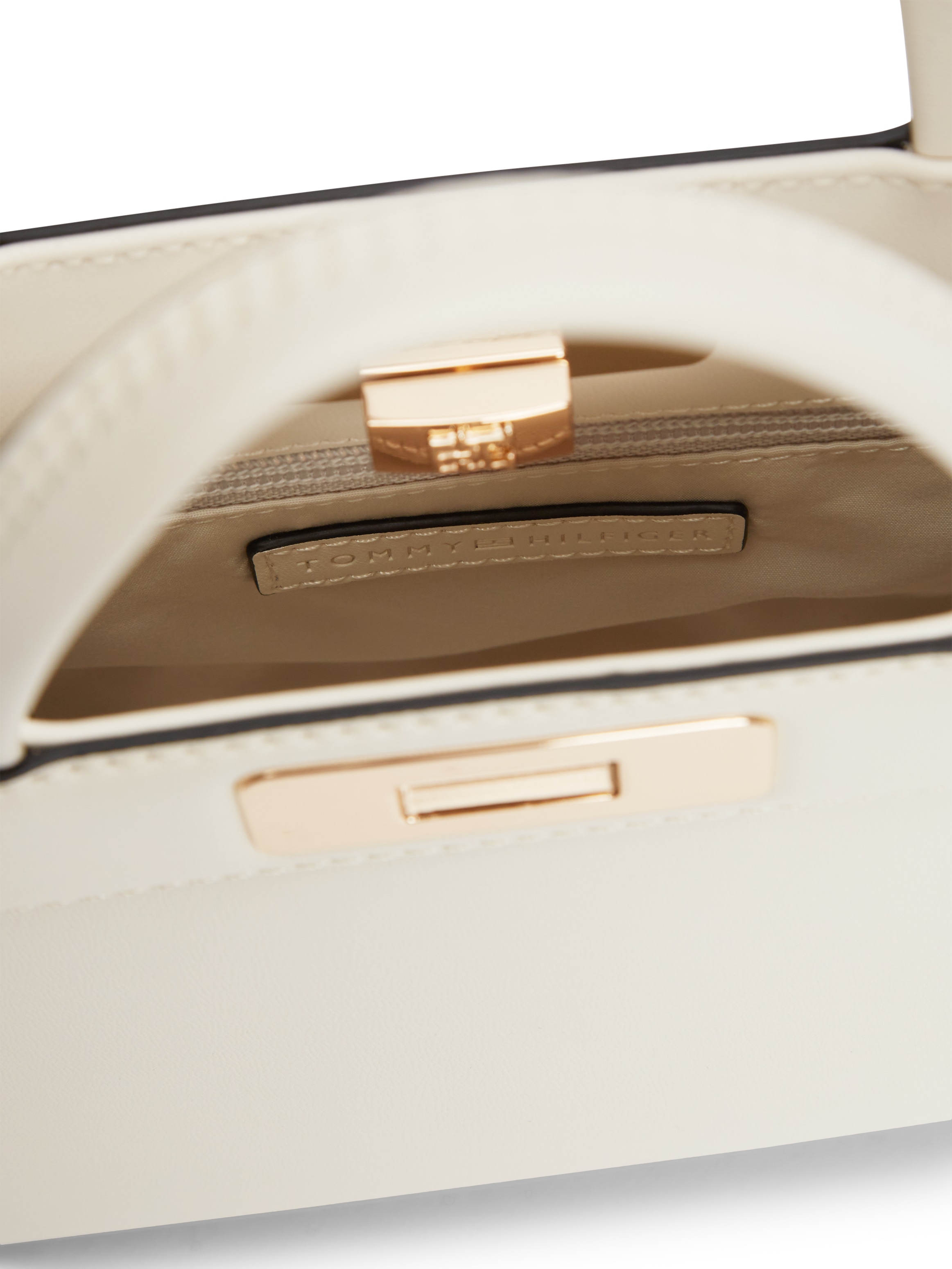 Tommy Hilfiger Henkeltasche »TH MODERN MINI SATCHEL« Damen Handtasche, Umhängetasche Schultertasche mit Piping