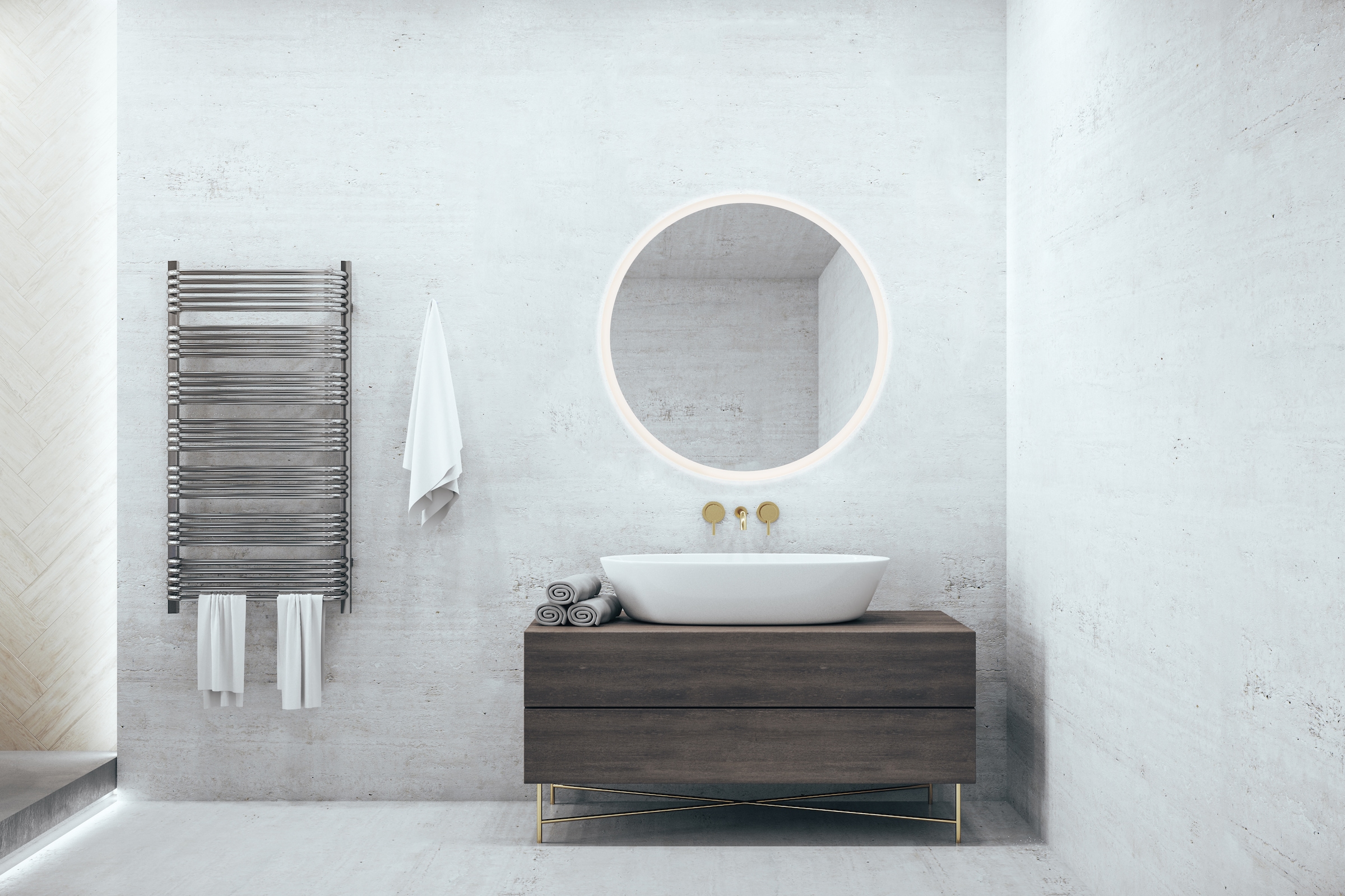 MIRRORS AND MORE LED-Lichtspiegel »Aura« integrierte LED-Beleuchtung