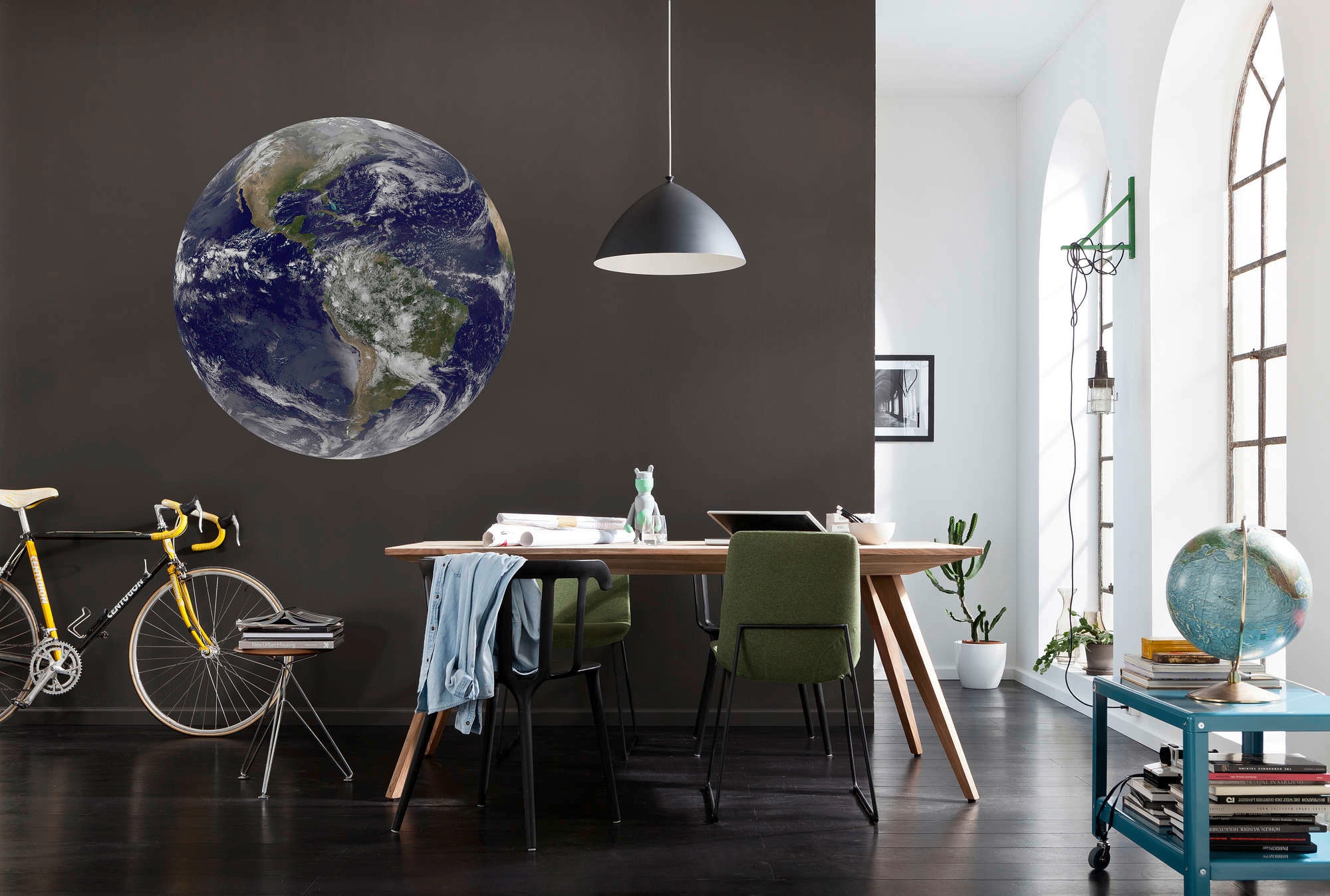 Komar Papier peint intissé »Vlies selbstklebend - Earth - Grösse 125 x 125 cm« imprimé Wohnzimmer, Schlafzimmer