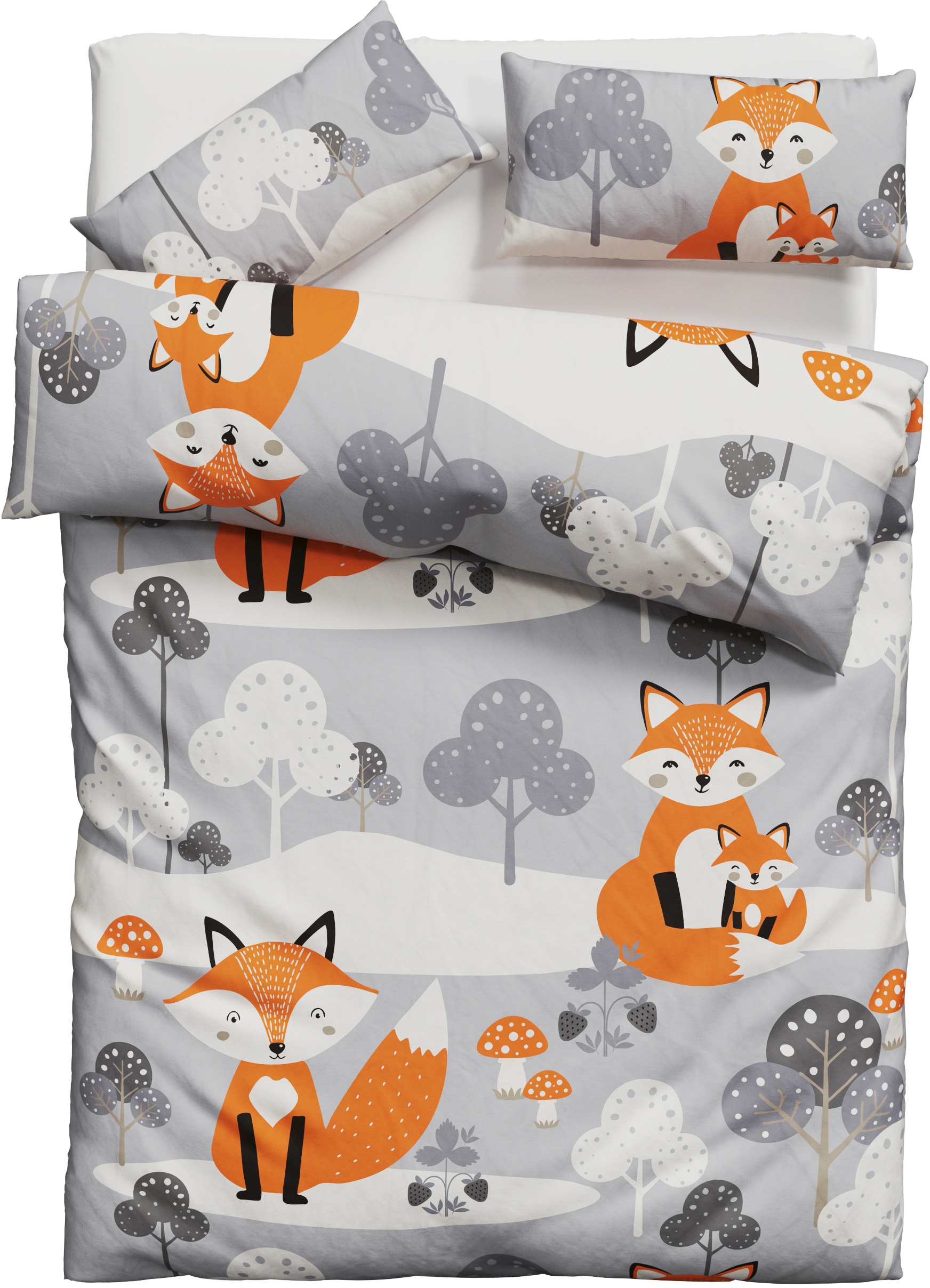 GOODproduct Linge de lit »Physalis« 2 cuis en taille 135x200 ou 155x220 cm, 100% coton, plusieurs motifs