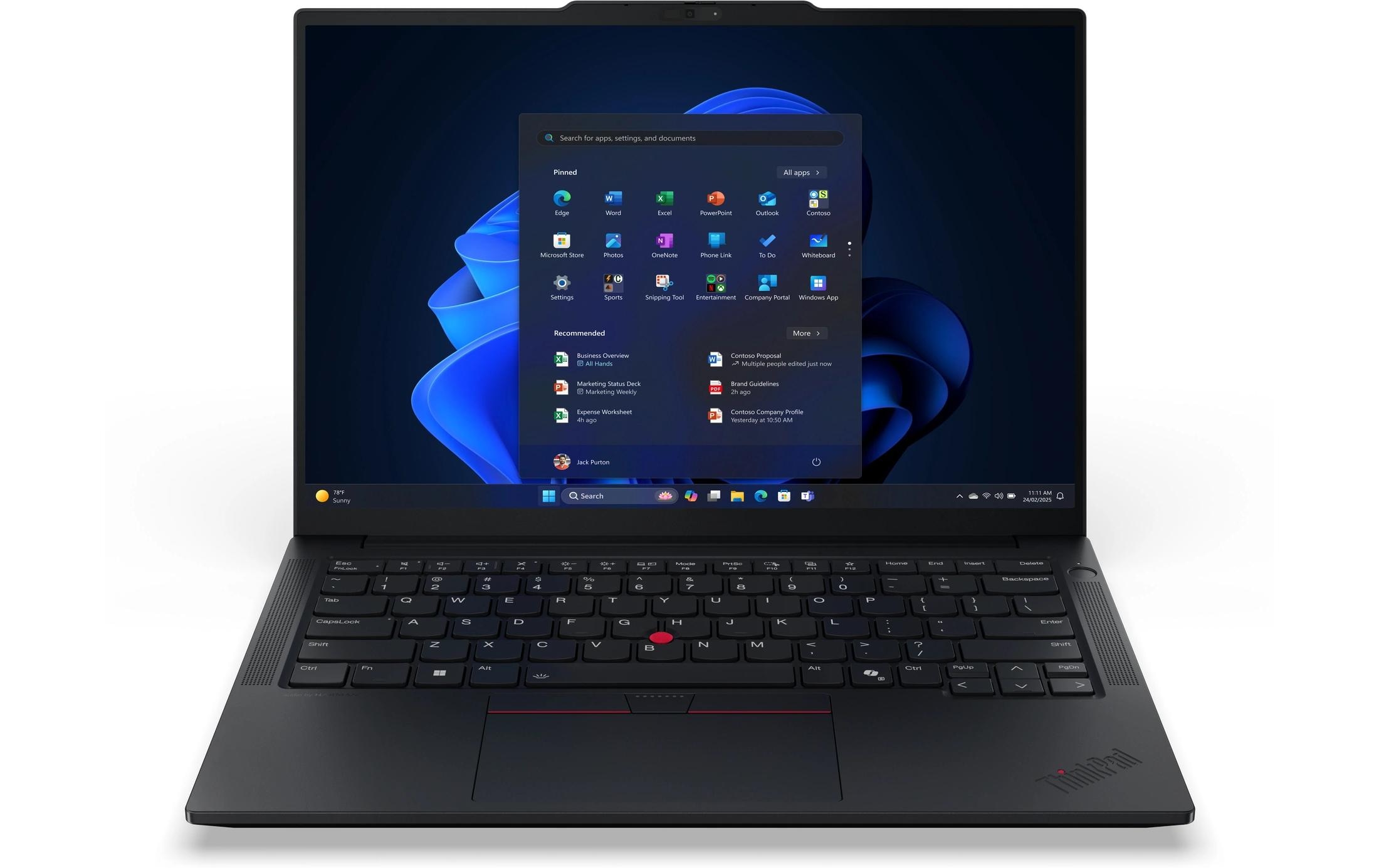 Lenovo Notebook »ThinkPad E14 Gen 7 (Intel) Copilot+ PC« / 14 ″ Intel Core Ultra 7 Integrierte NPU (Neural Processing Unit)