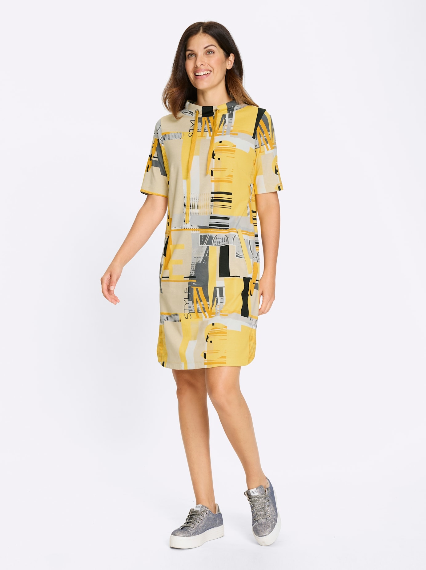 Classic Basics Robe en sweat »Jersey-Kleid« Poches pour les mains