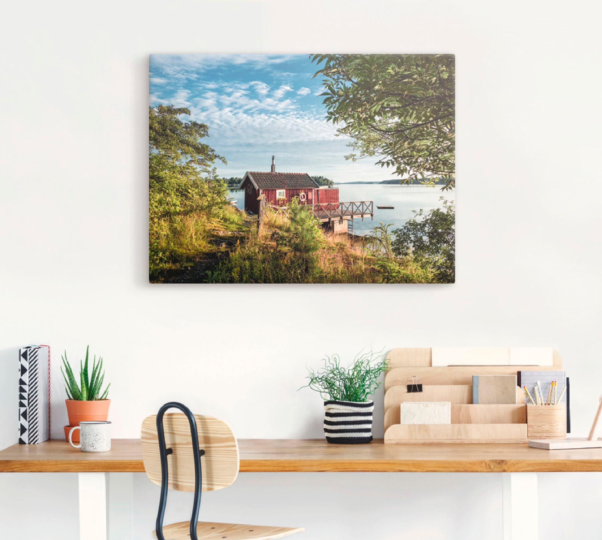 Artland Leinwandbild »Schärengarten schwedischen Küste I« Gewässer 1 Stk. tlg. auf Holzrahmen gespannt