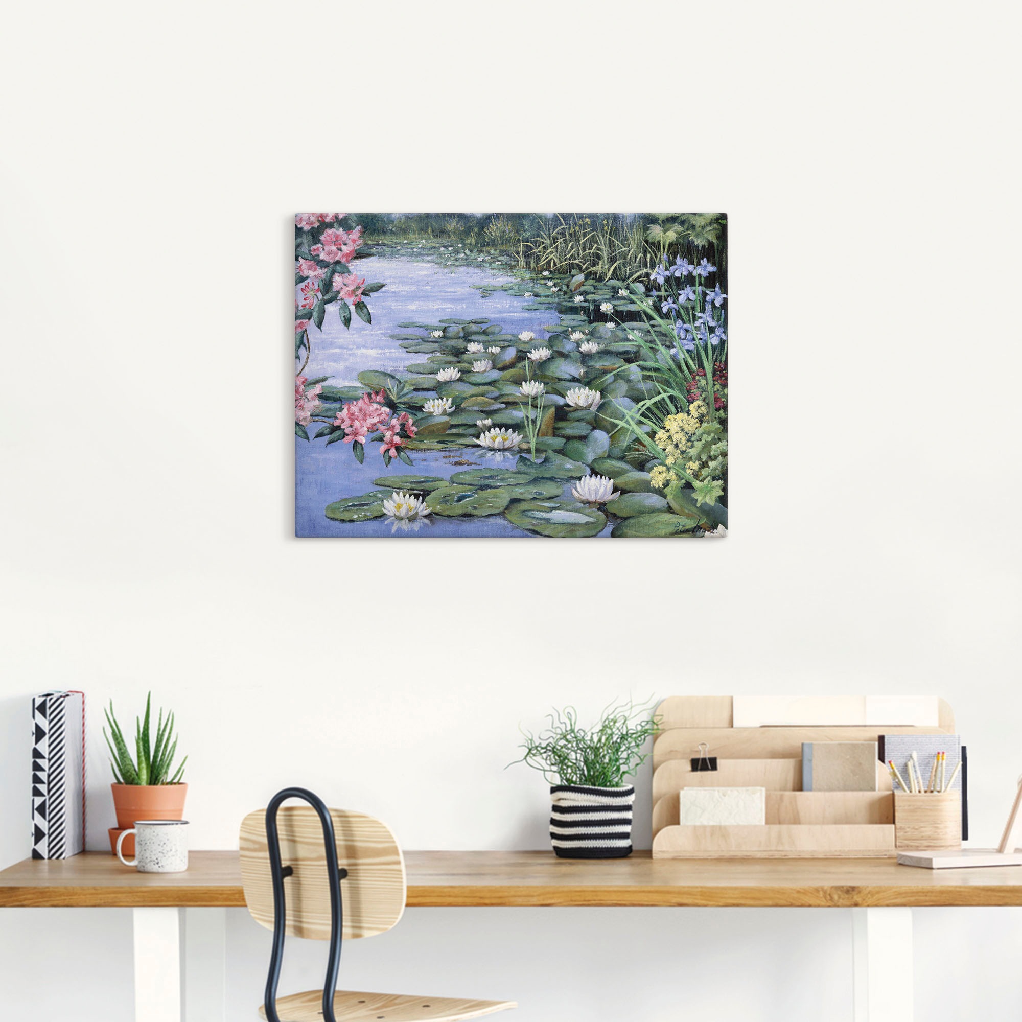 Artland Tableau sur toile »Der See« 1 cuis tlg. auf Holzrahmen gespannt