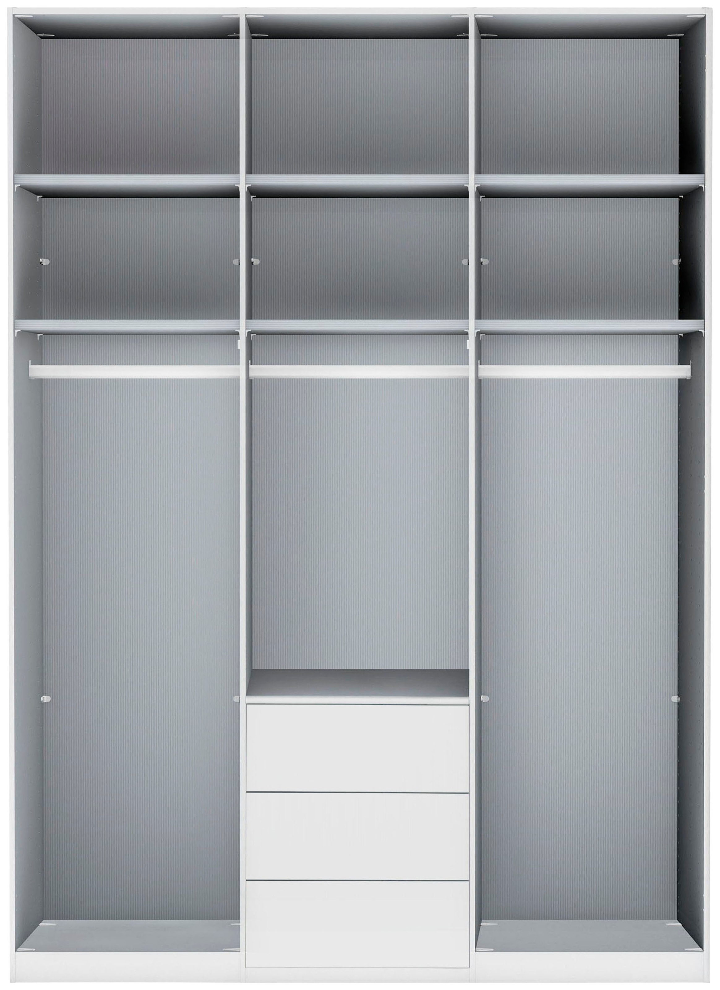 WIEMANN Kleiderschrank »Monaco« mit Glasfront sowie hochwertigen Beschlägen inkl. Dämpfung