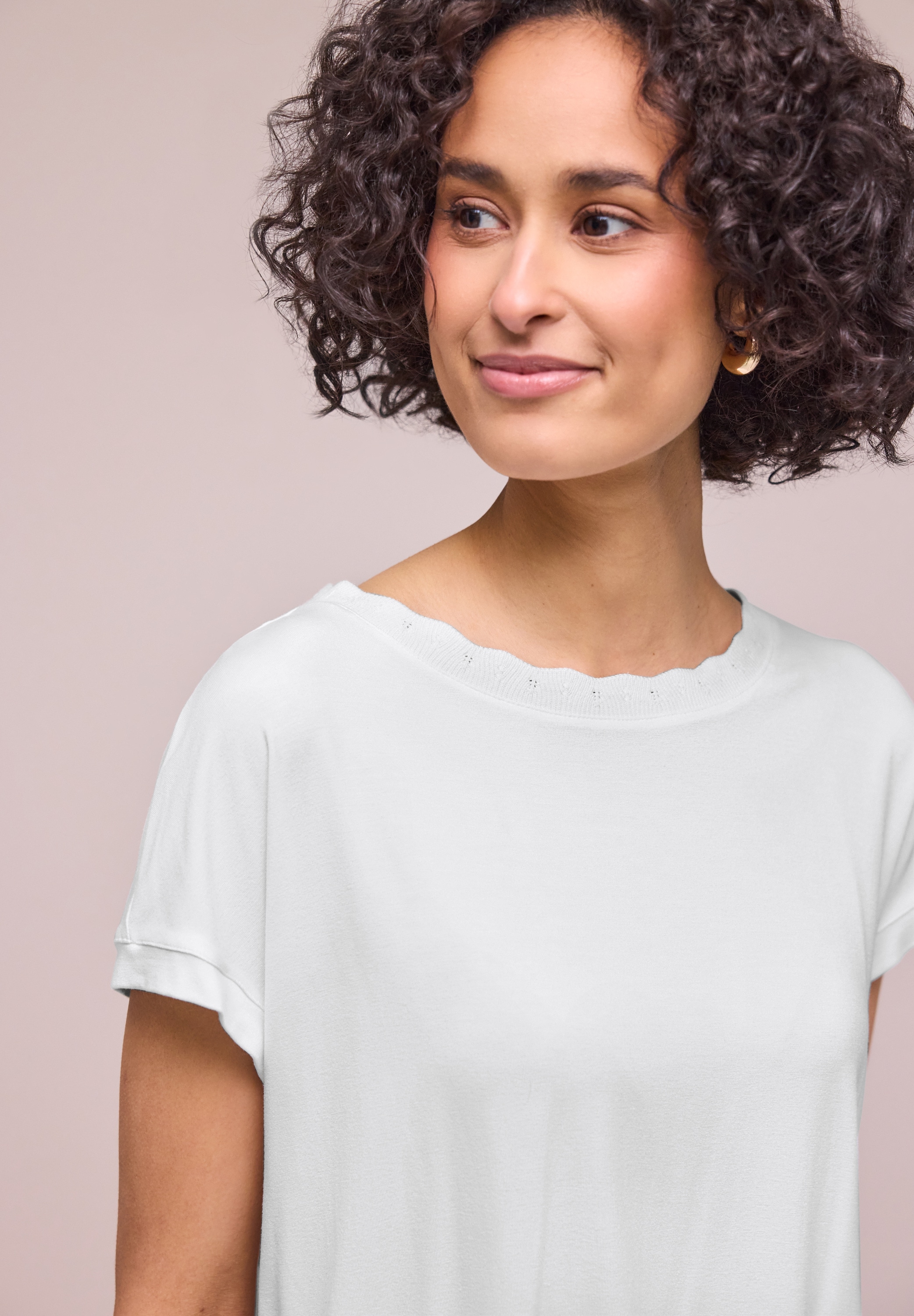 STREET ONE Haut de chemise avec ruban décoratif