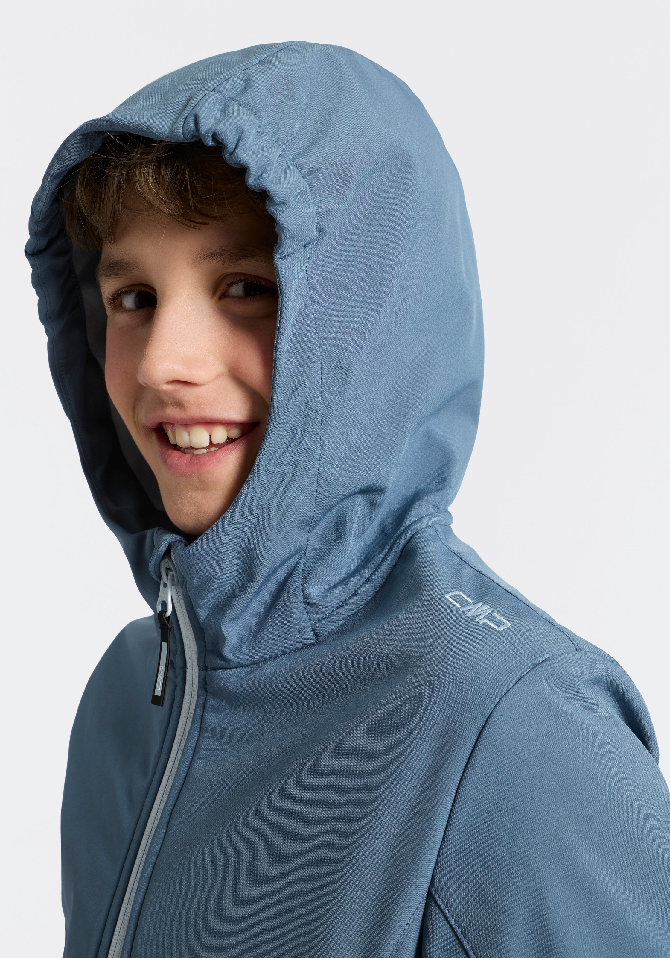 CMP Softshelljacke »KID G JACKET FIX HOOD für Kinder43405465« mit Kapuze für Kinder, mit Kapuze, atmungsaktiv, wasserabweisend, windabweisend